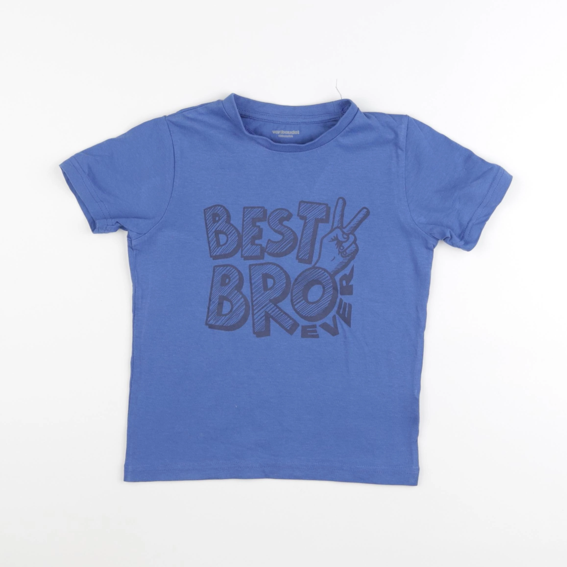 Vertbaudet - tee-shirt bleu - 6 ans