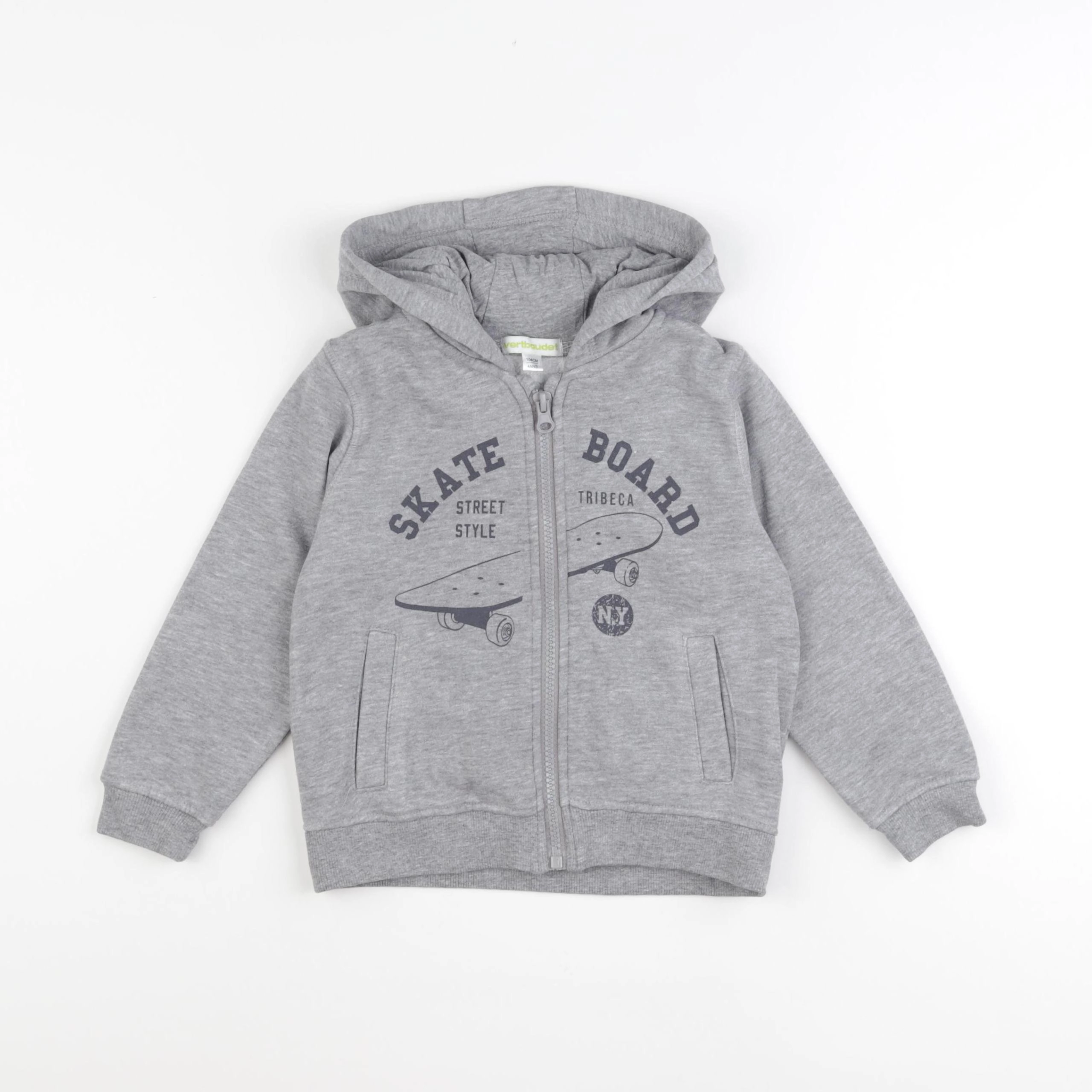 Vertbaudet - sweat gris - 4 ans