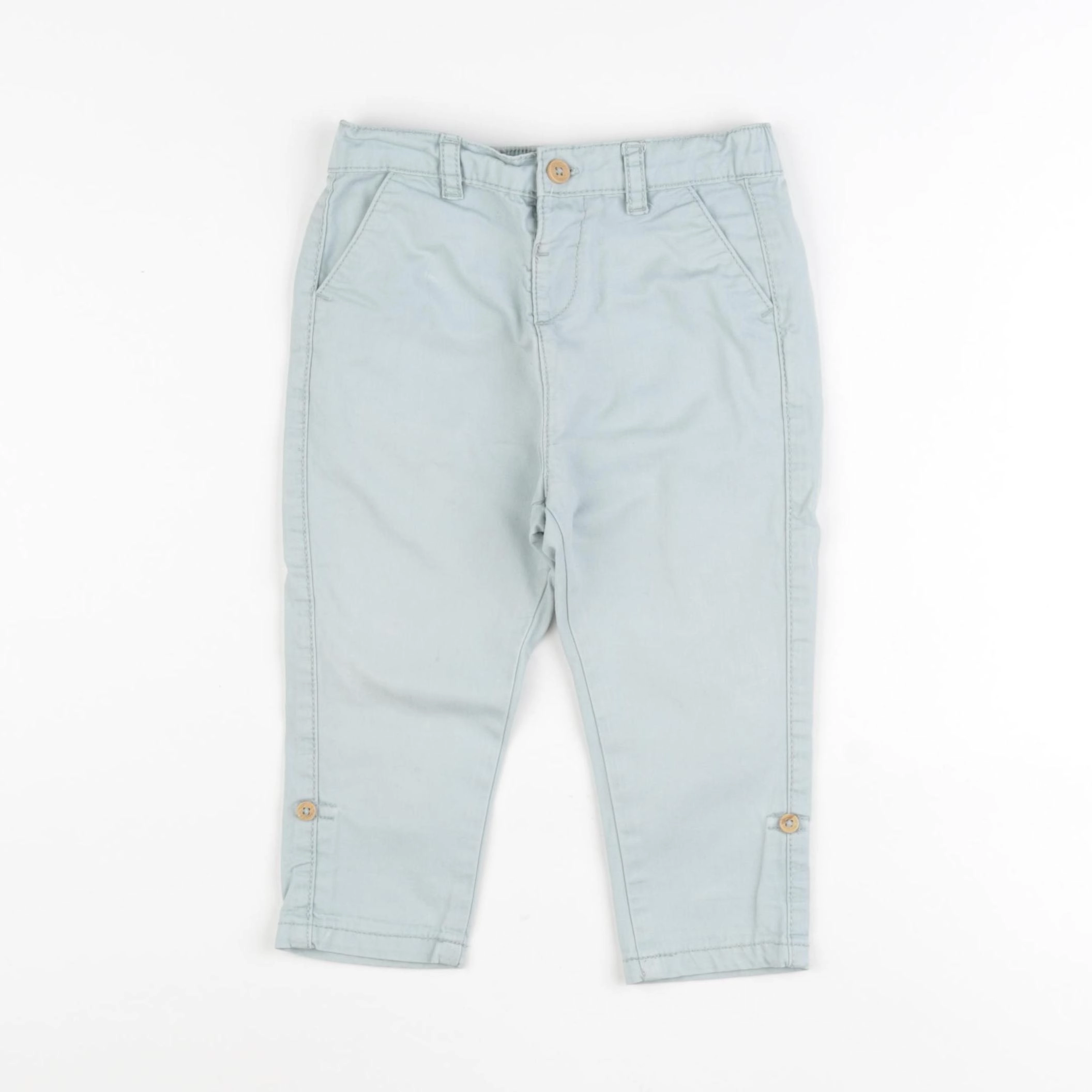 Vertbaudet - pantalon vert - 18 mois