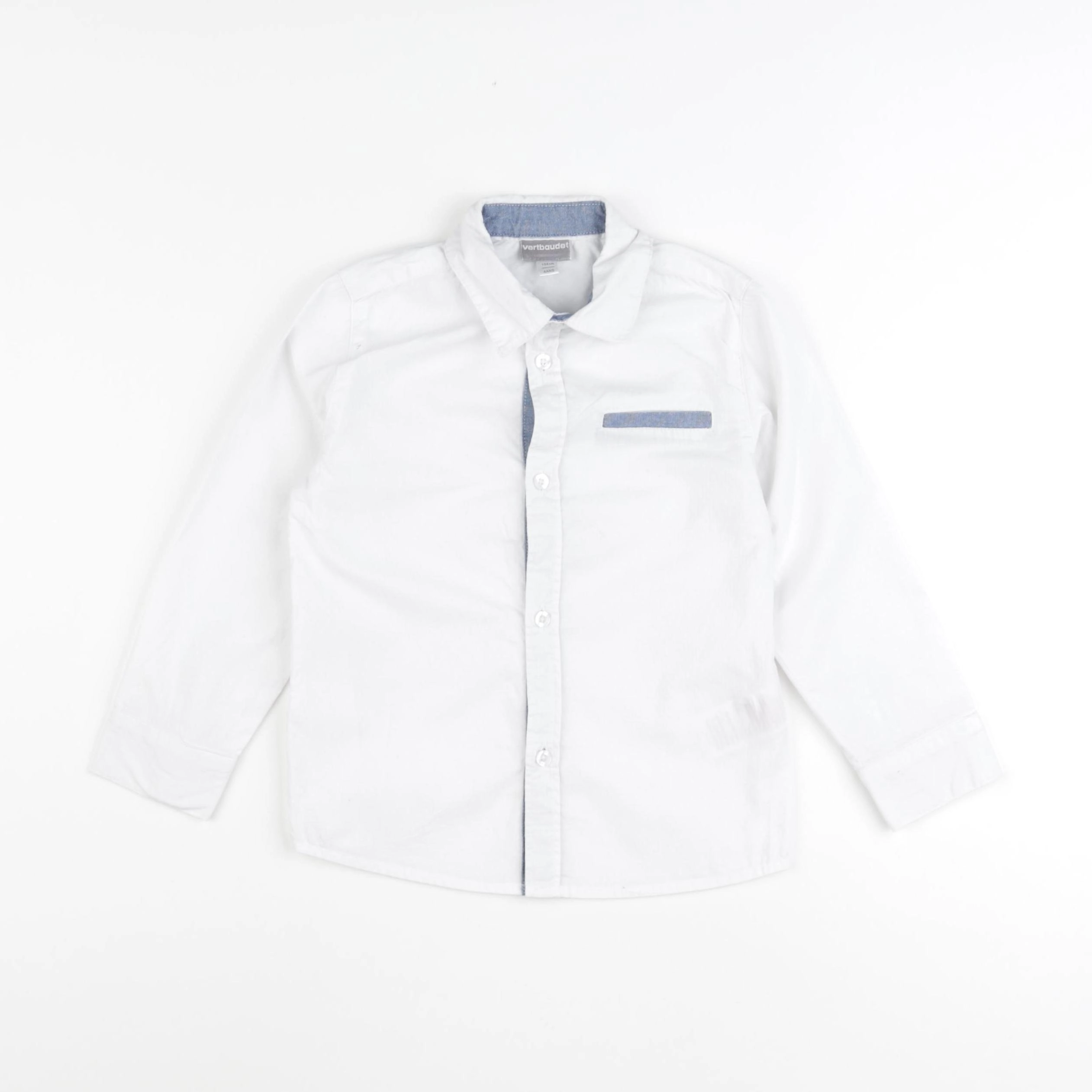 Vertbaudet - chemise blanc - 4 ans