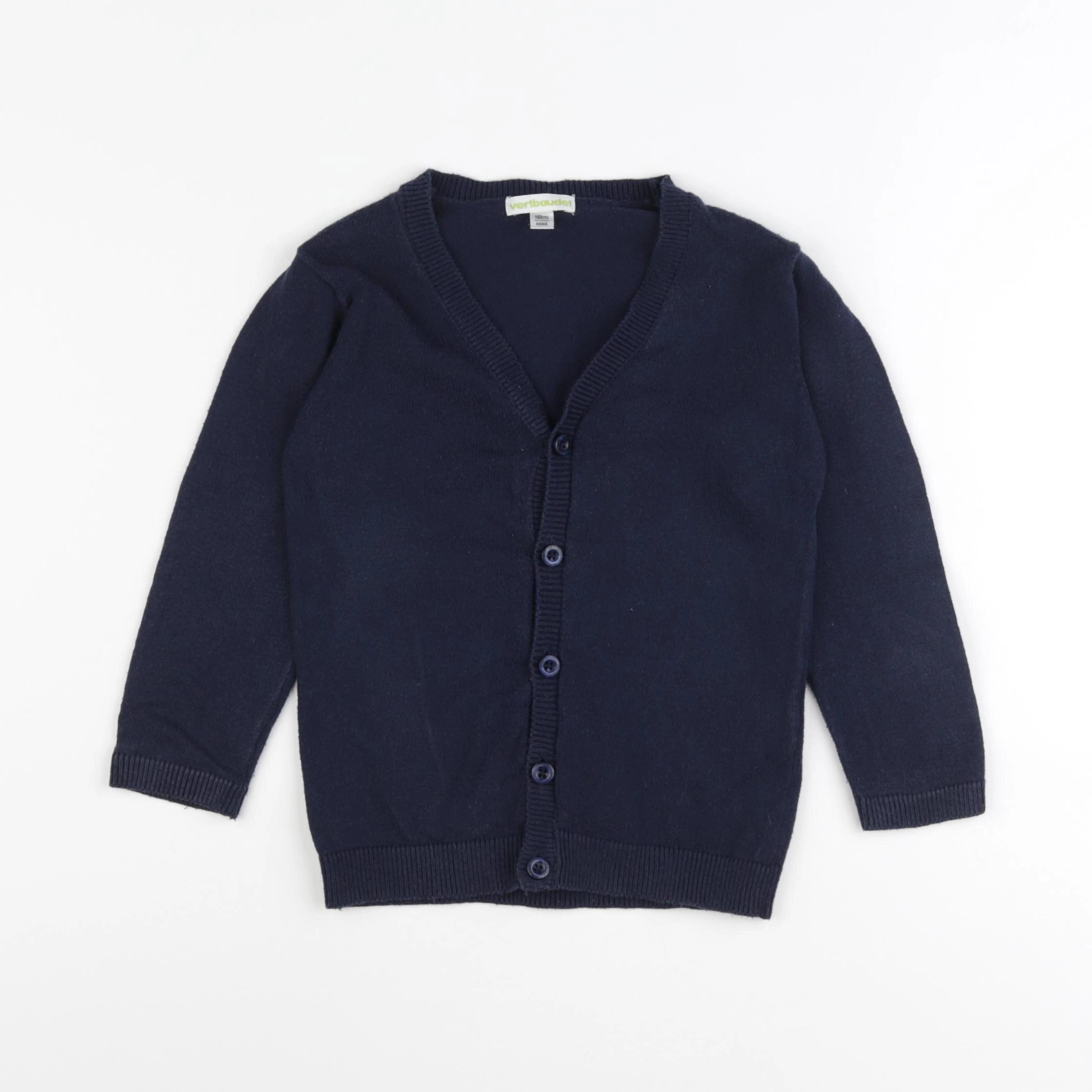 Vertbaudet - gilet bleu - 4 ans