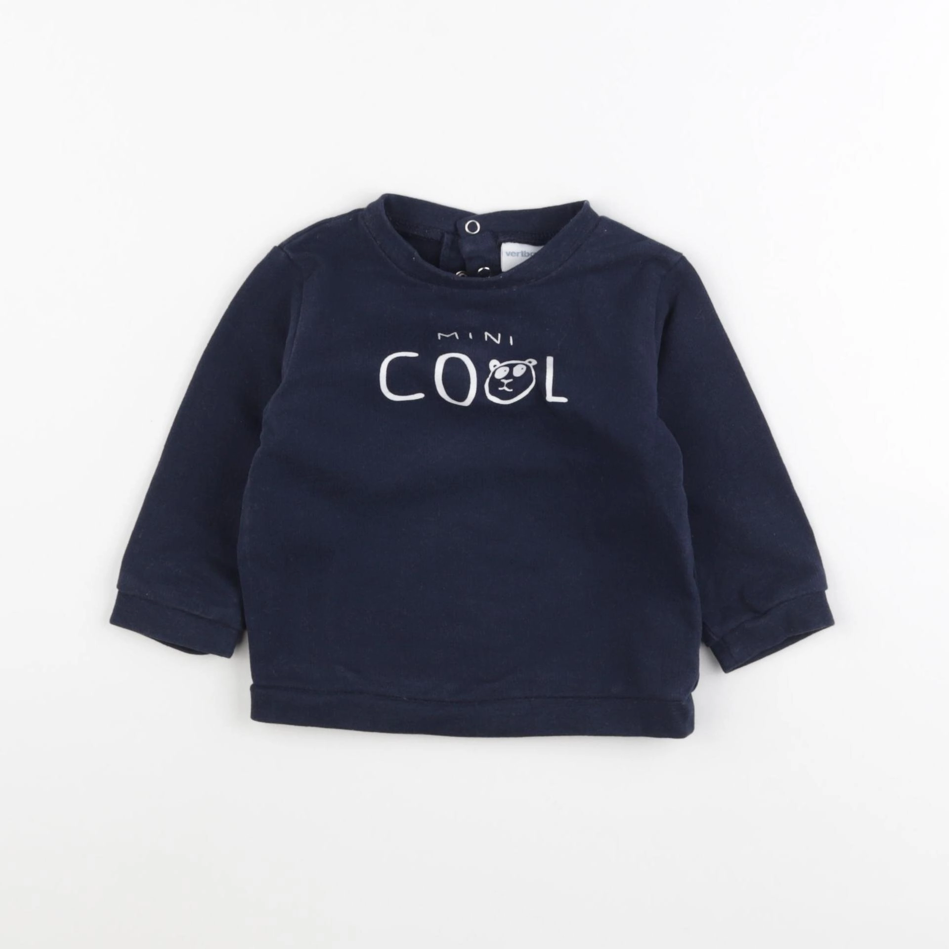 Vertbaudet - sweat bleu - 9 mois