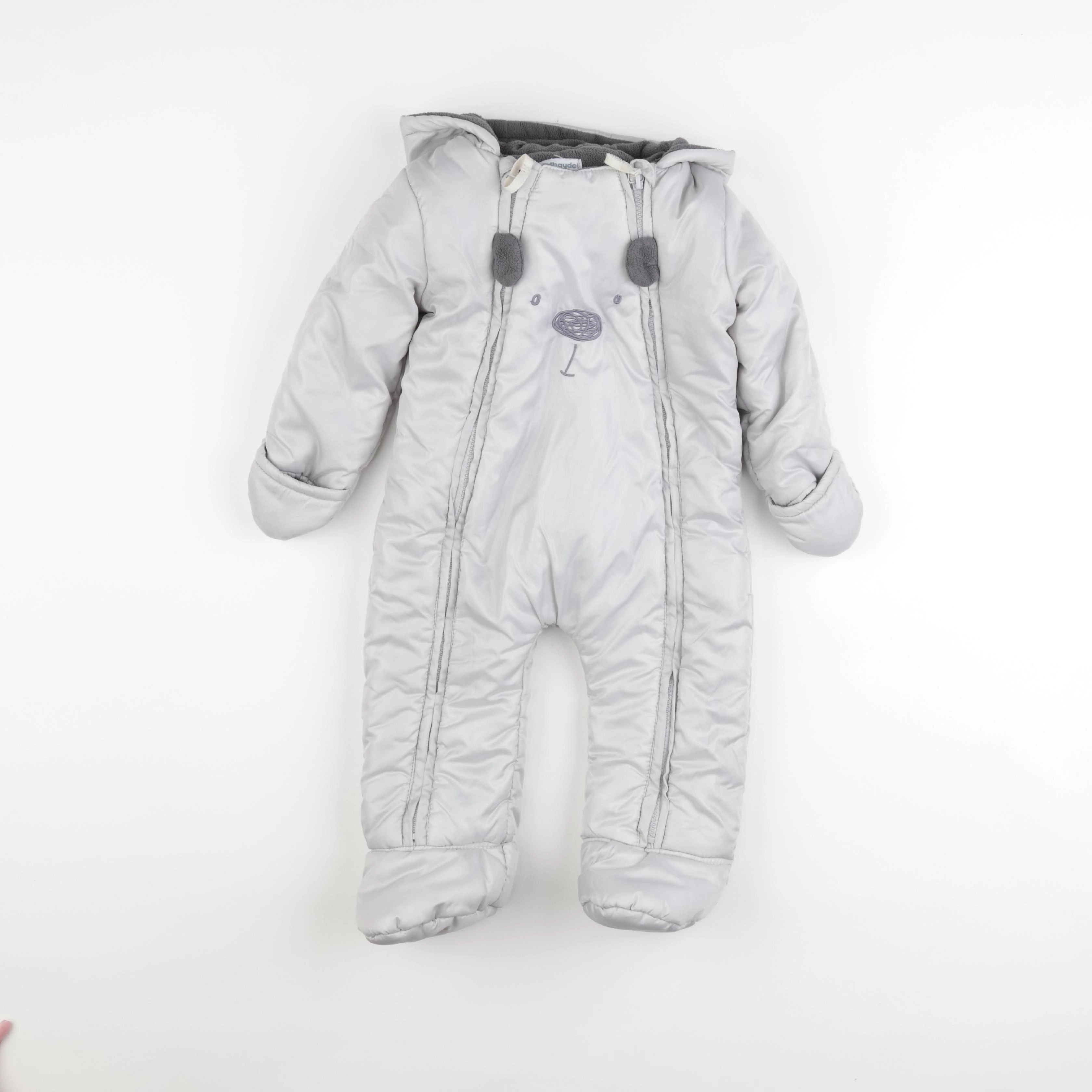 Vertbaudet - combi-pilote gris - 9 mois
