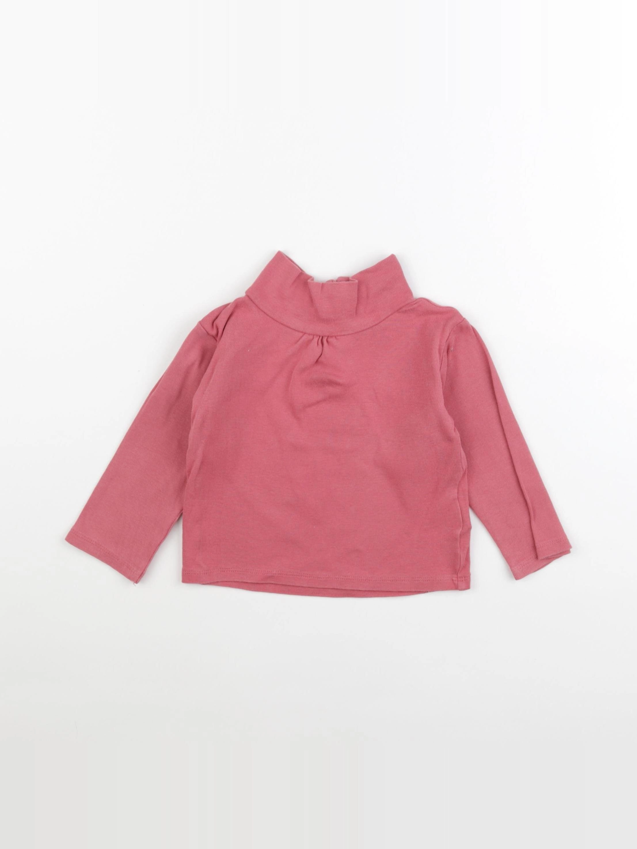 Vertbaudet - sous-pull rose - 18 mois