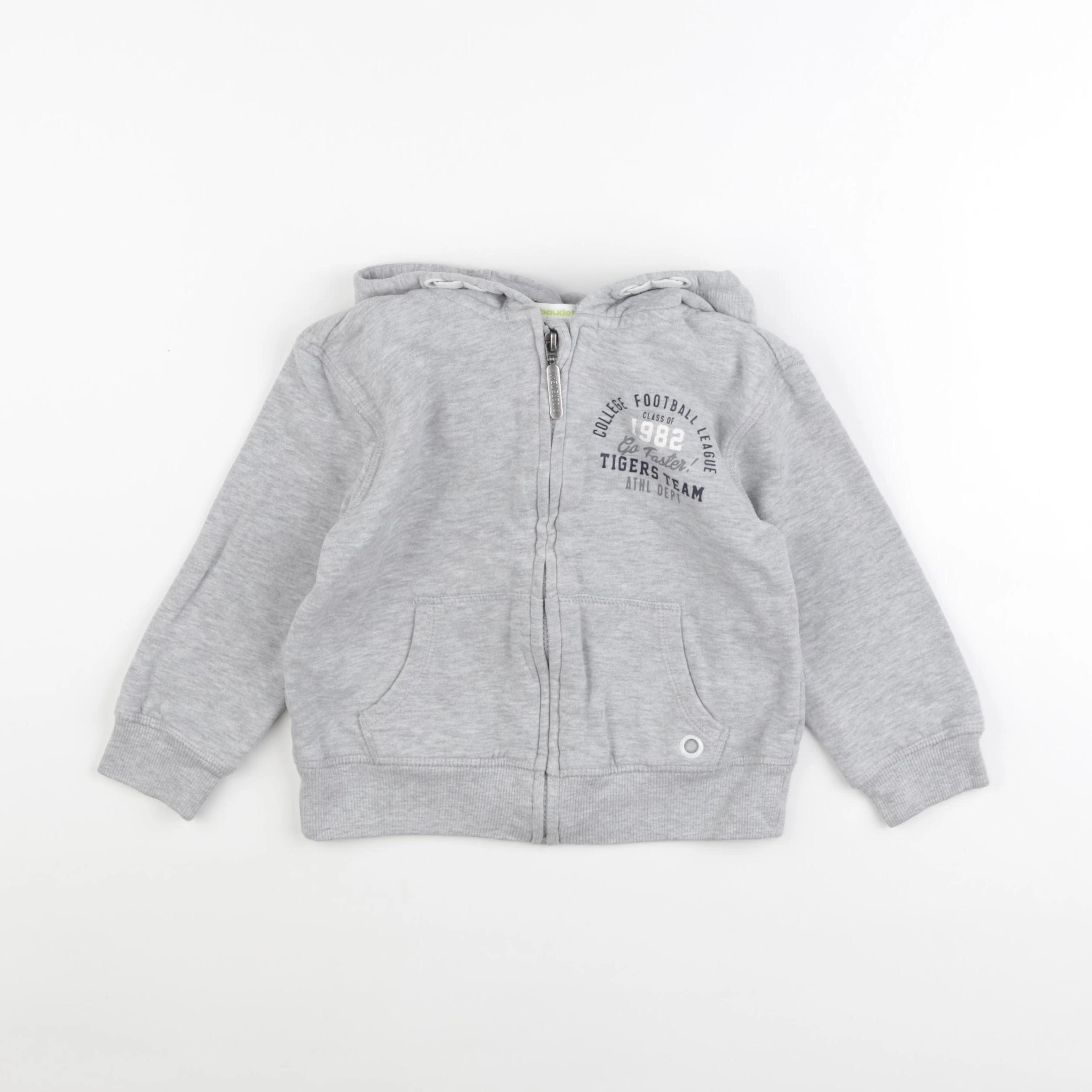 Vertbaudet - sweat gris - 4 ans
