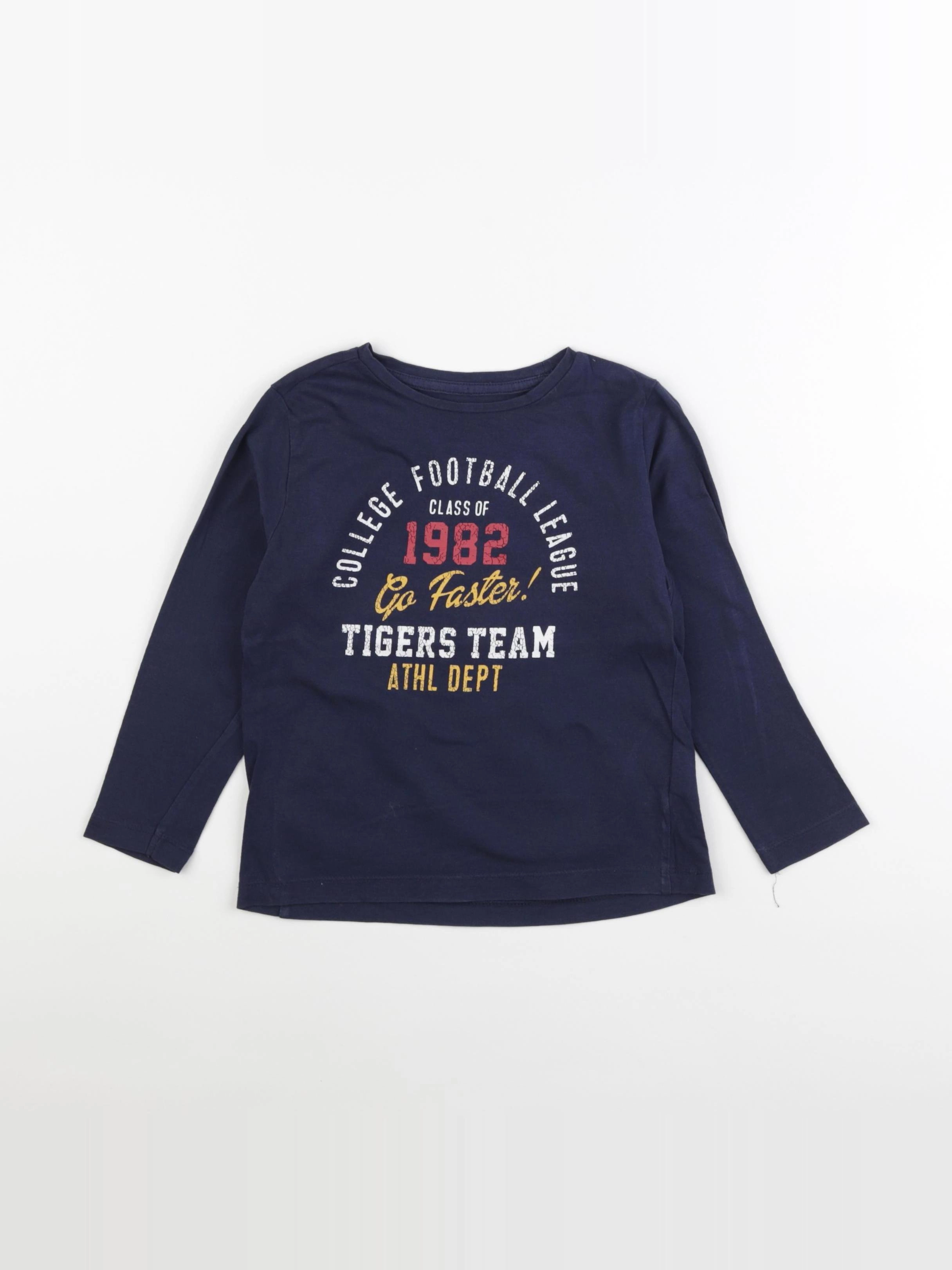 Vertbaudet - tee-shirt bleu - 4 ans