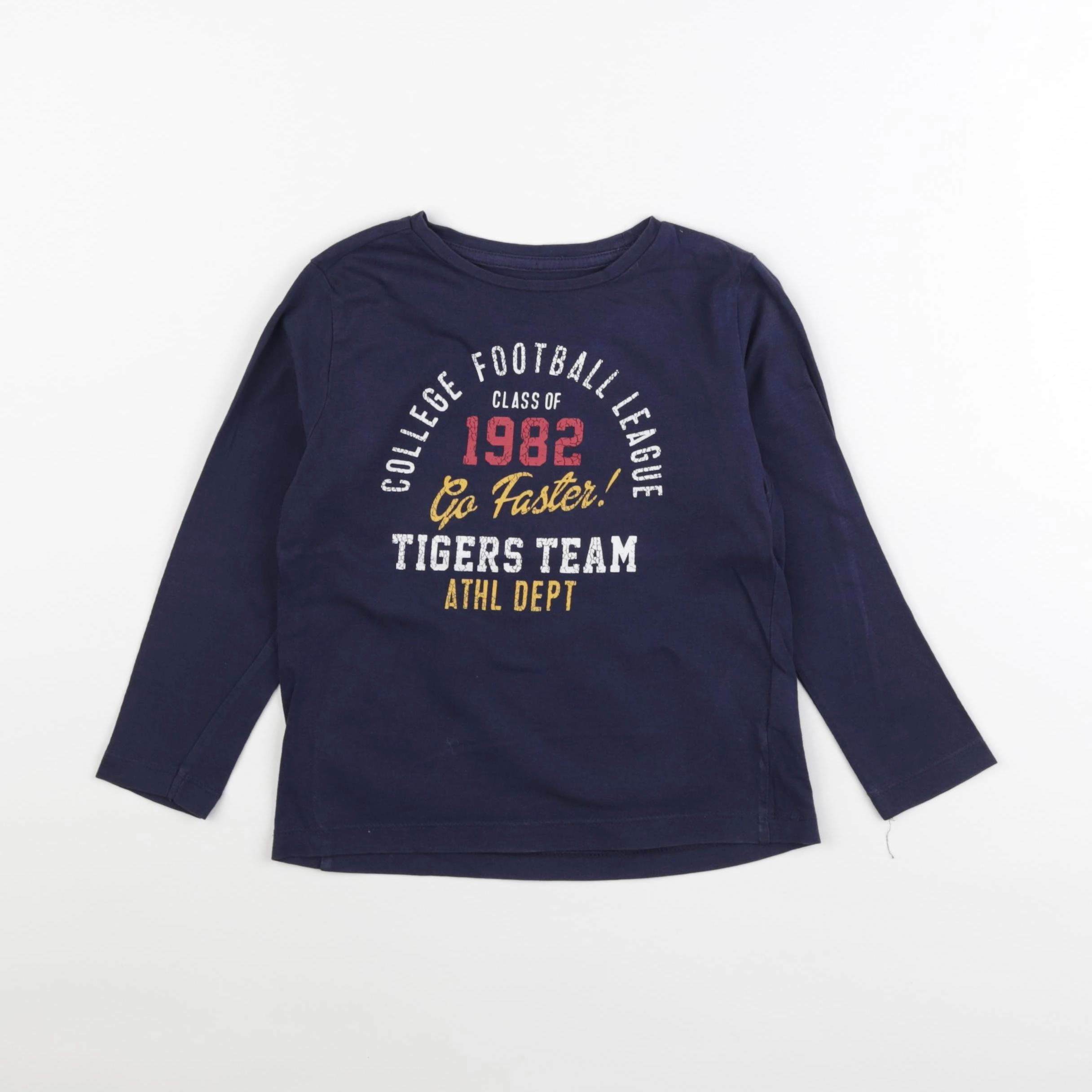 Vertbaudet - tee-shirt bleu - 4 ans