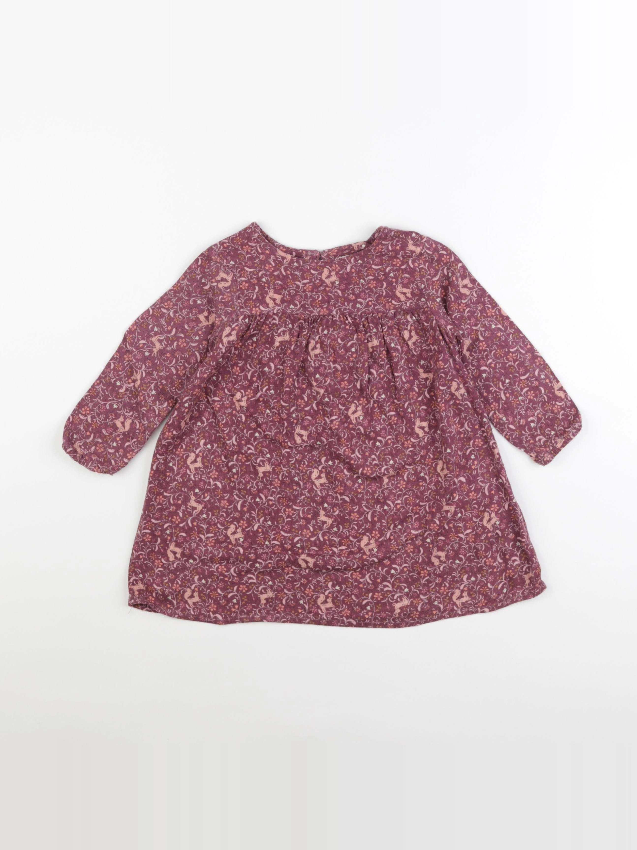 Vertbaudet - robe rose - 2 ans