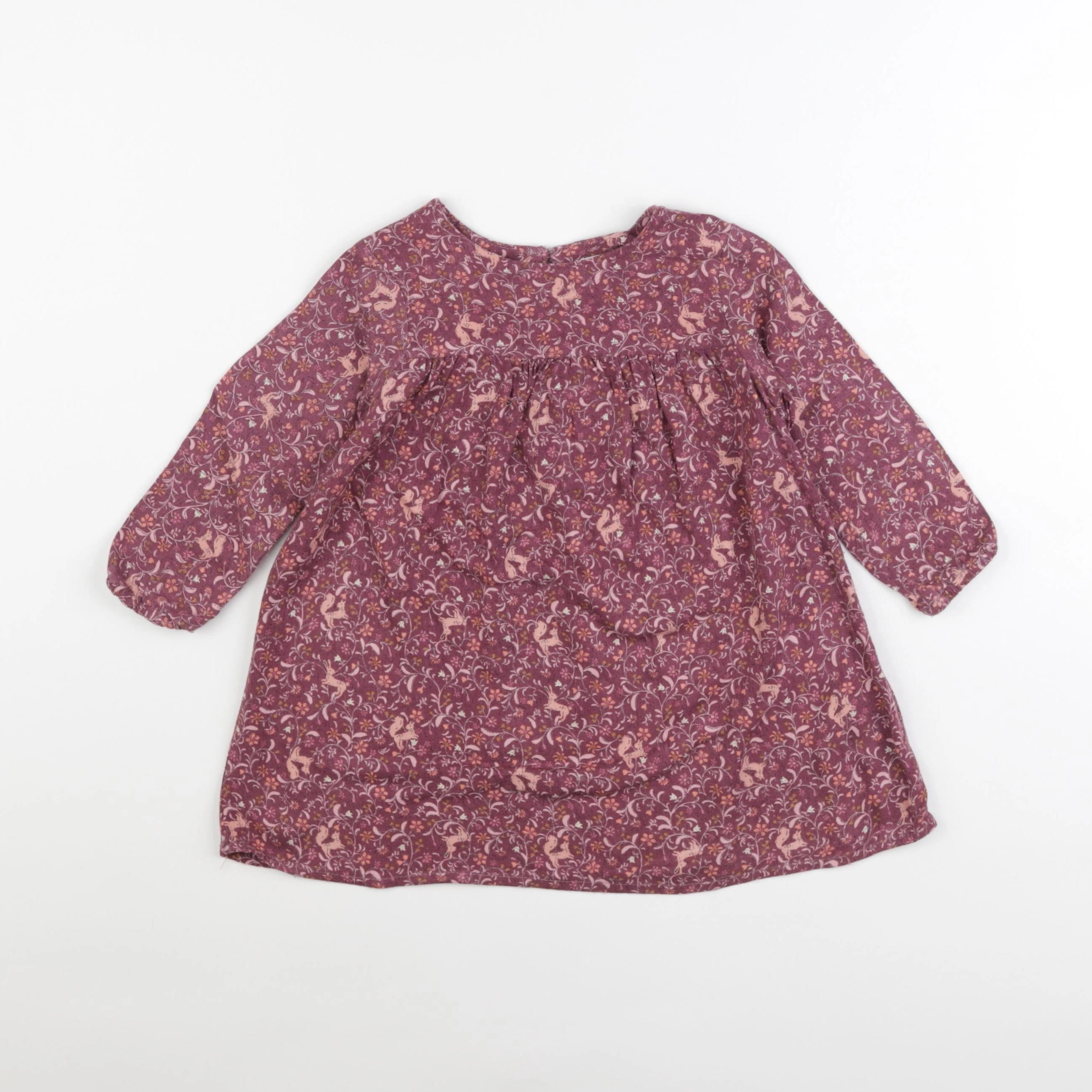 Vertbaudet - robe rose - 2 ans