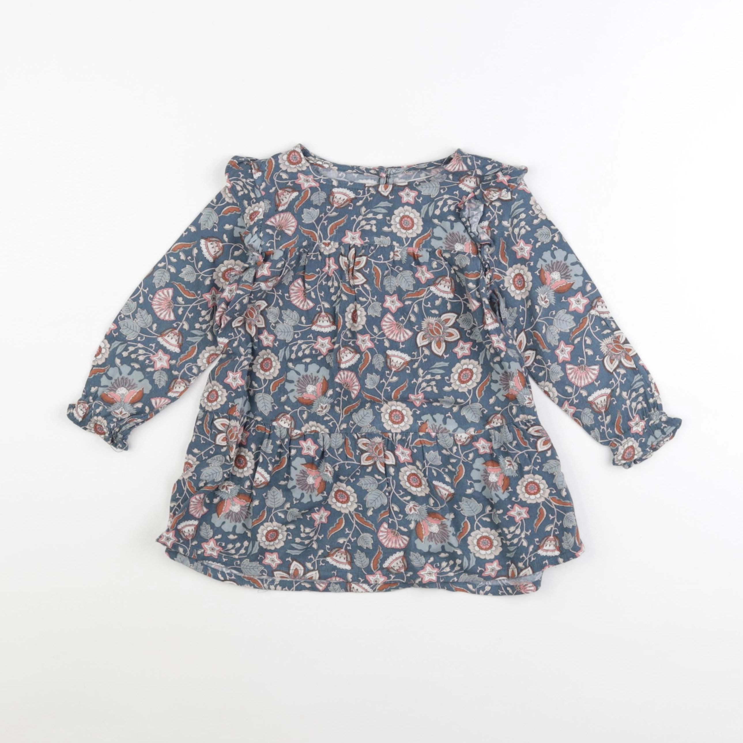 Vertbaudet - robe bleu - 2 ans