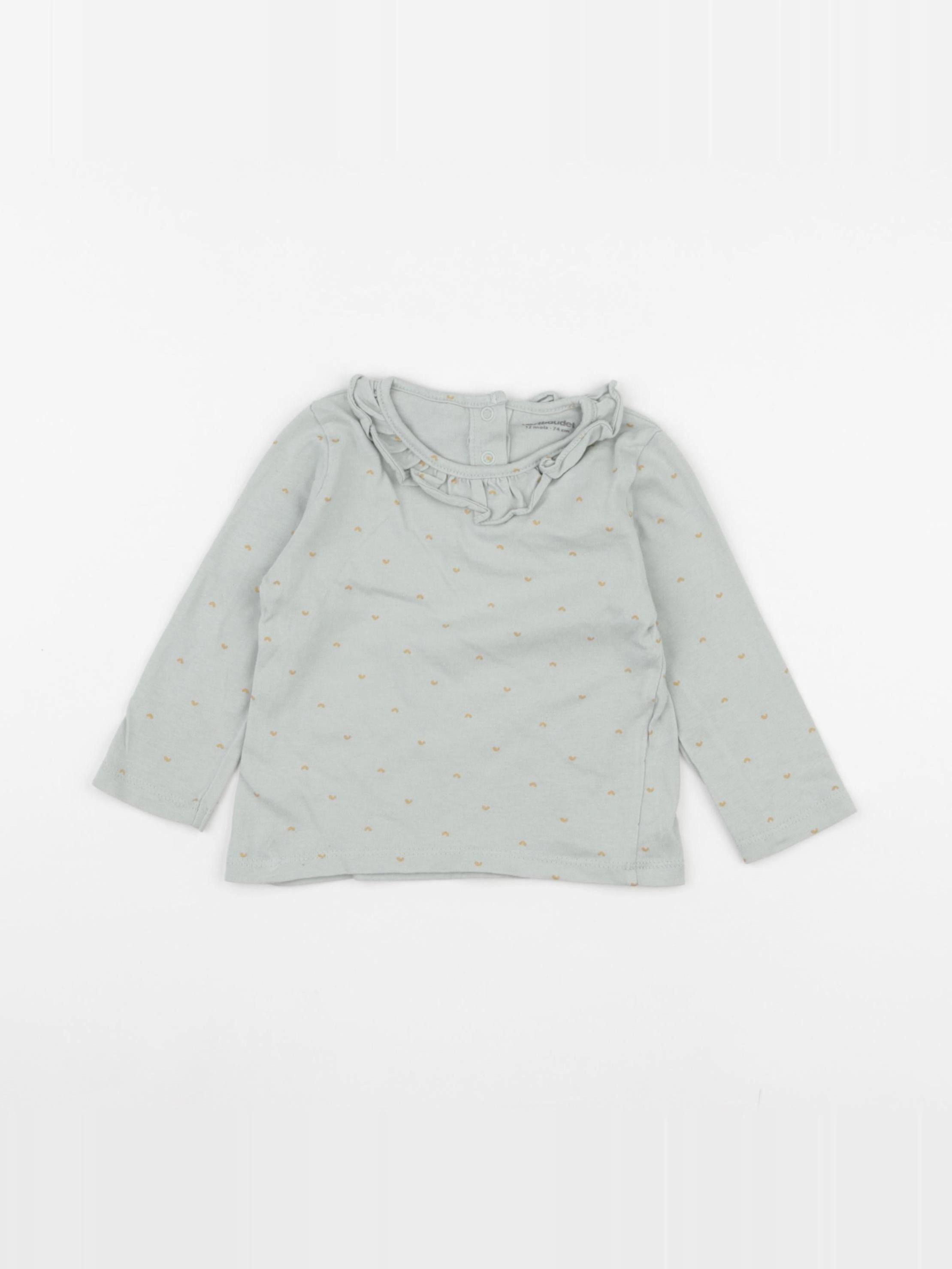 Vertbaudet - tee-shirt vert - 12 mois