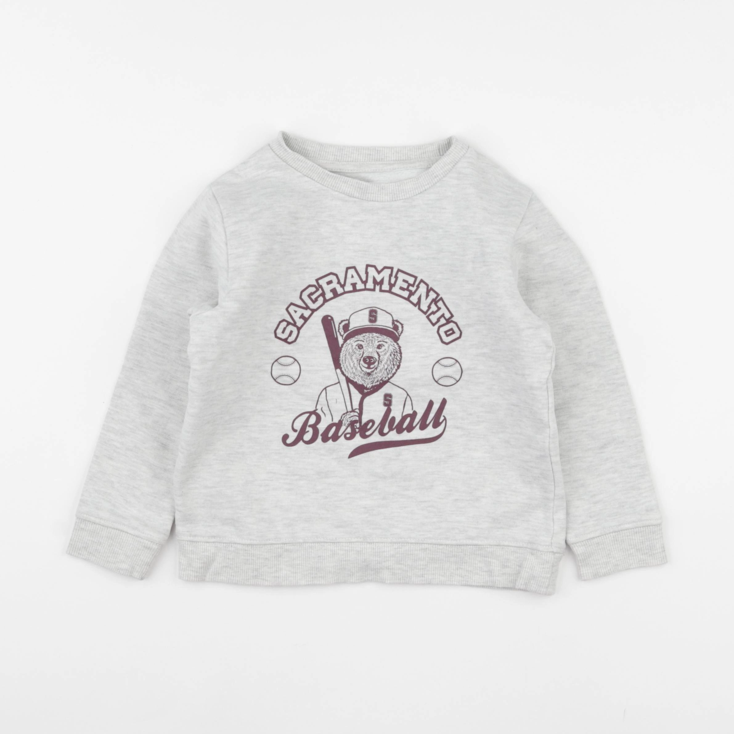 Vertbaudet - sweat gris - 3 ans