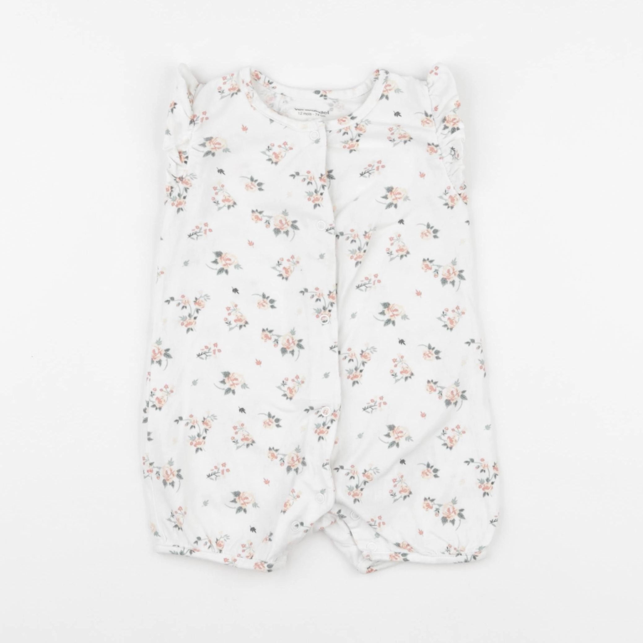 Vertbaudet - pyjama coton blanc - 12 mois