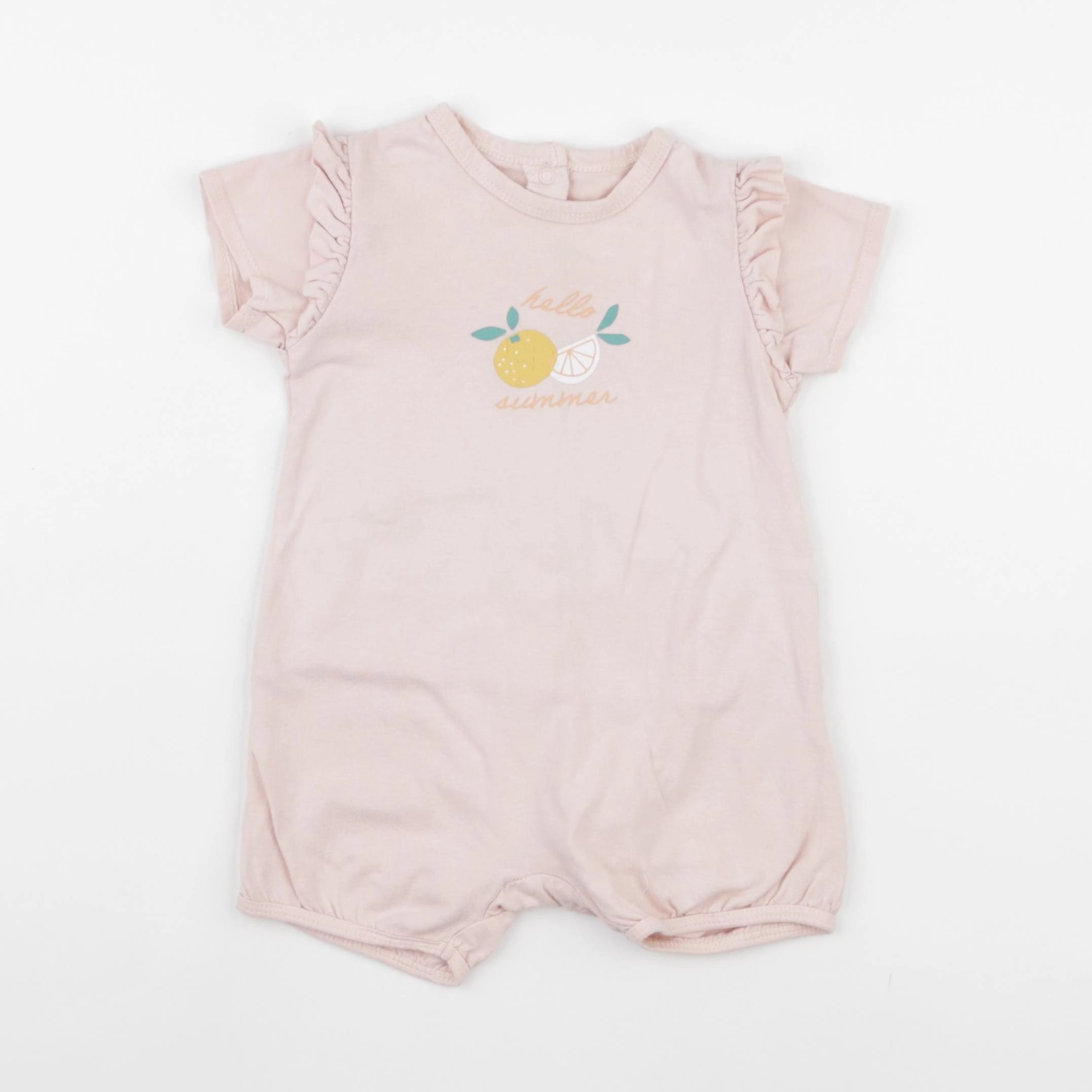 Vertbaudet - pyjama coton rose - 9 mois