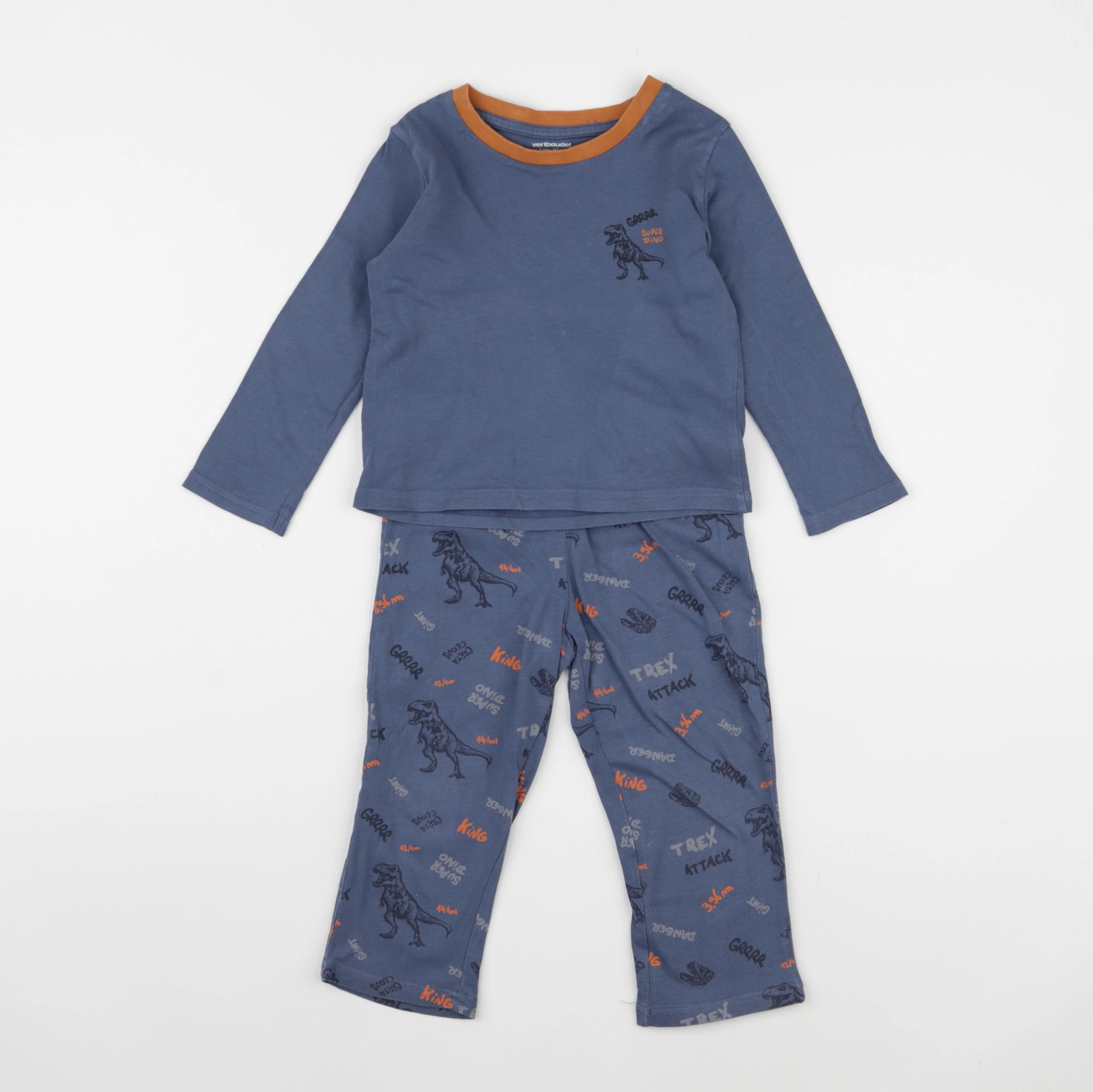 Vertbaudet - pyjama coton bleu - 3 ans