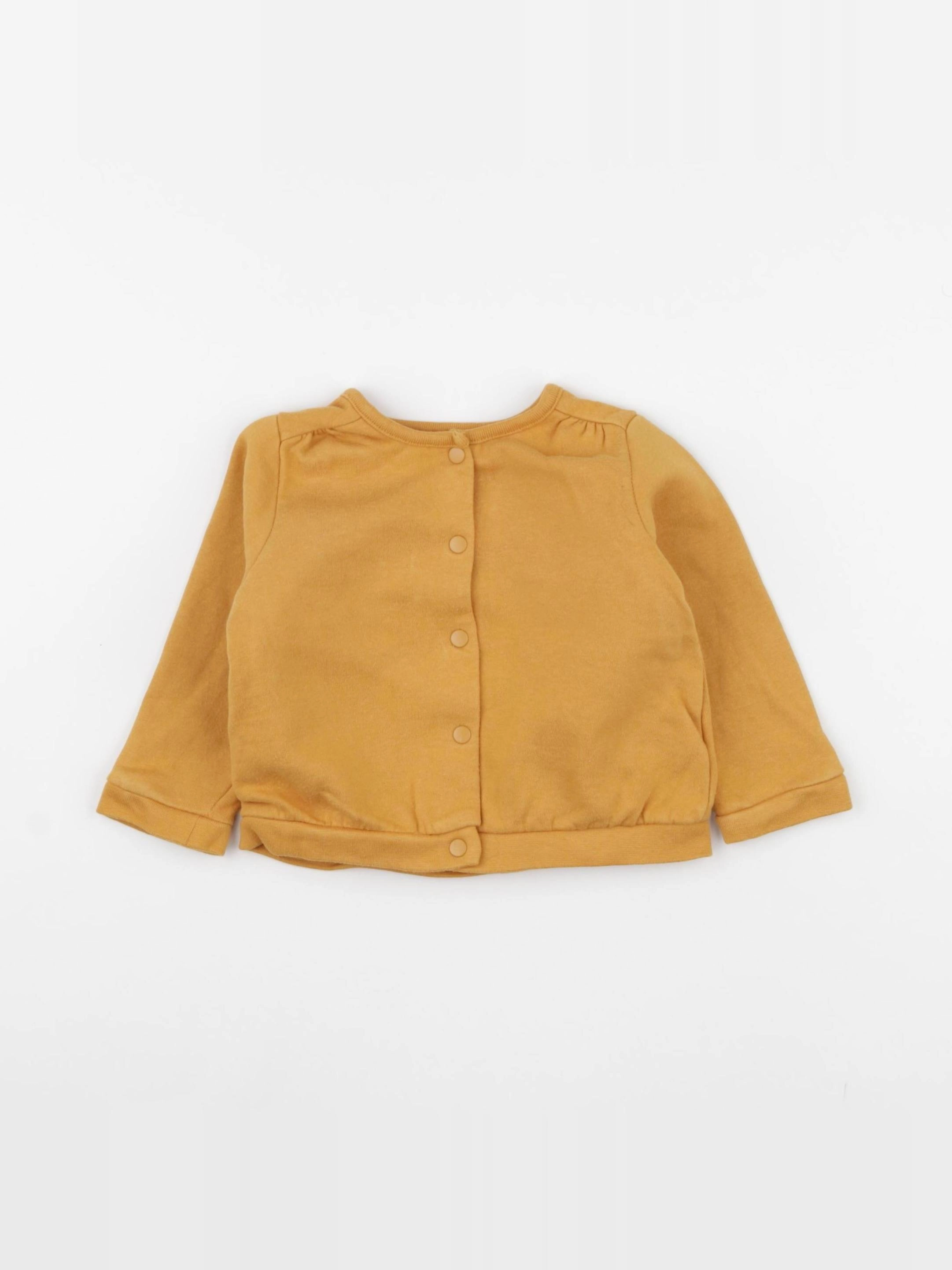 Vertbaudet - sweat jaune - 18 mois