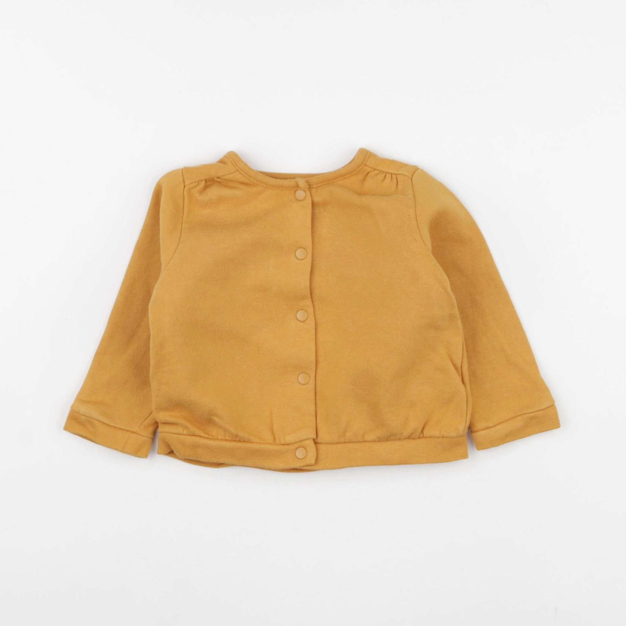 Vertbaudet - sweat jaune - 18 mois