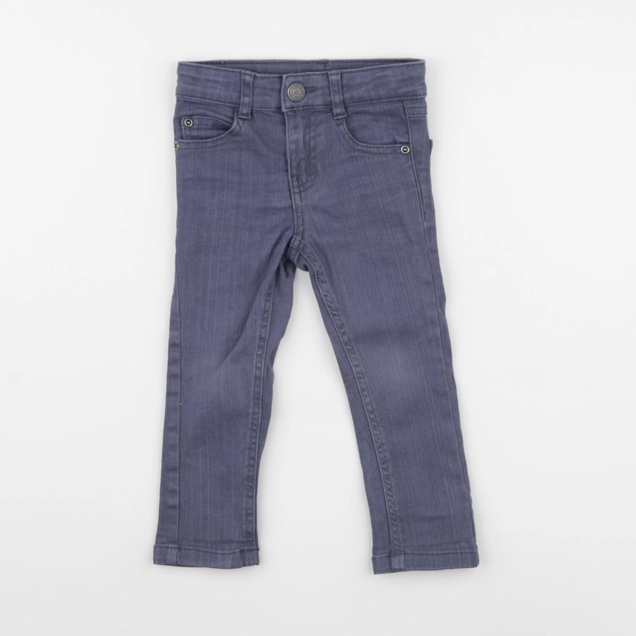 Vertbaudet - pantalon bleu - 2 ans