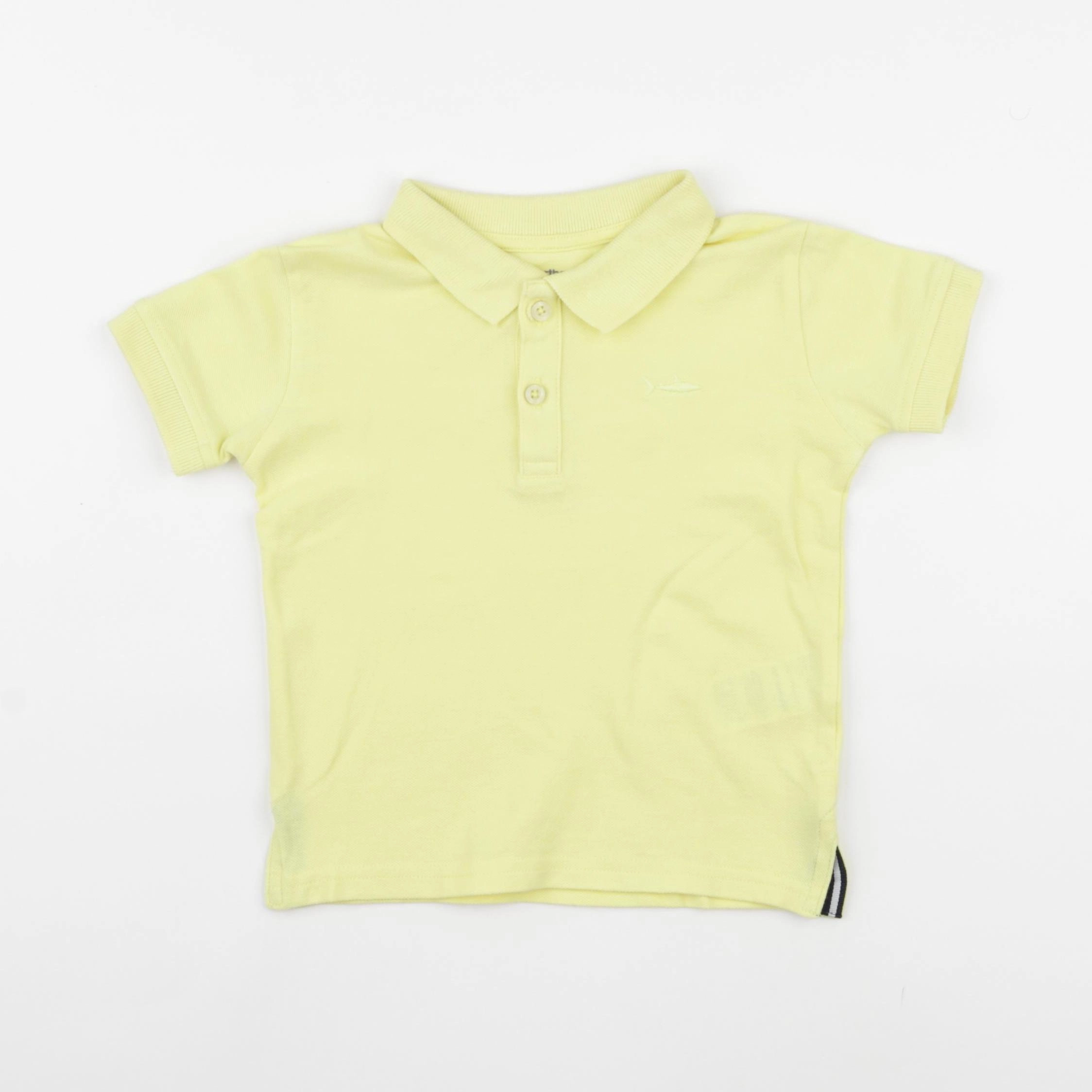 Vertbaudet - polo jaune - 3 ans