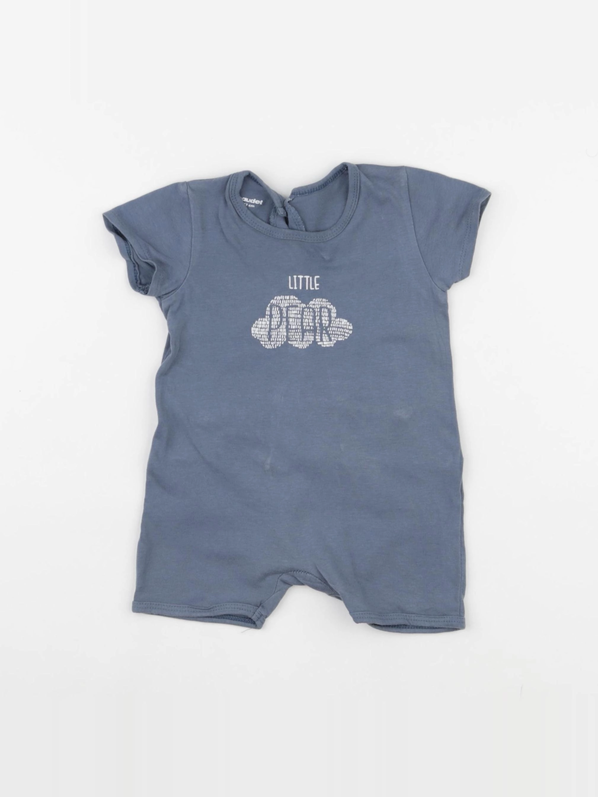 Vertbaudet - pyjama coton bleu - 9 mois