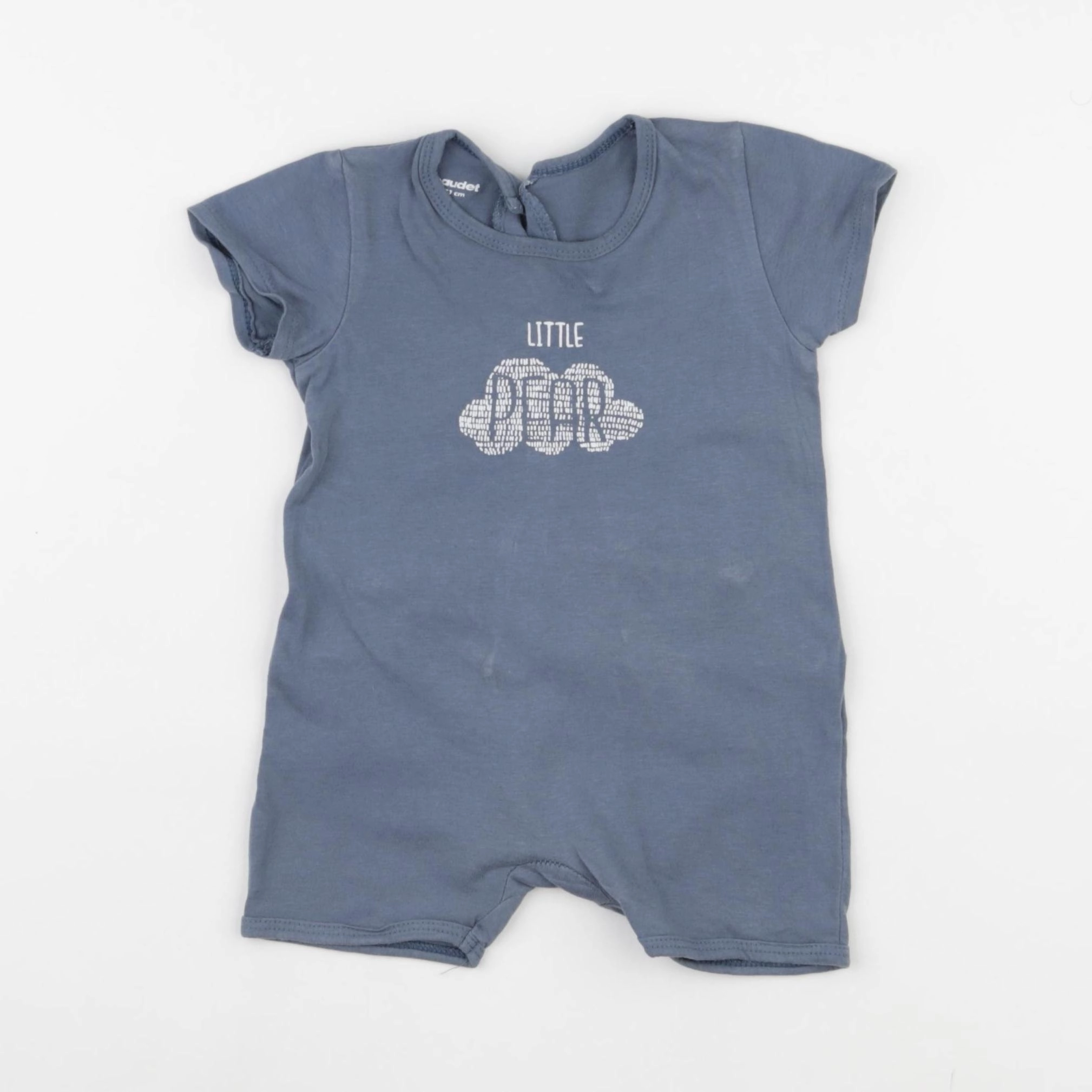 Vertbaudet - pyjama coton bleu - 9 mois