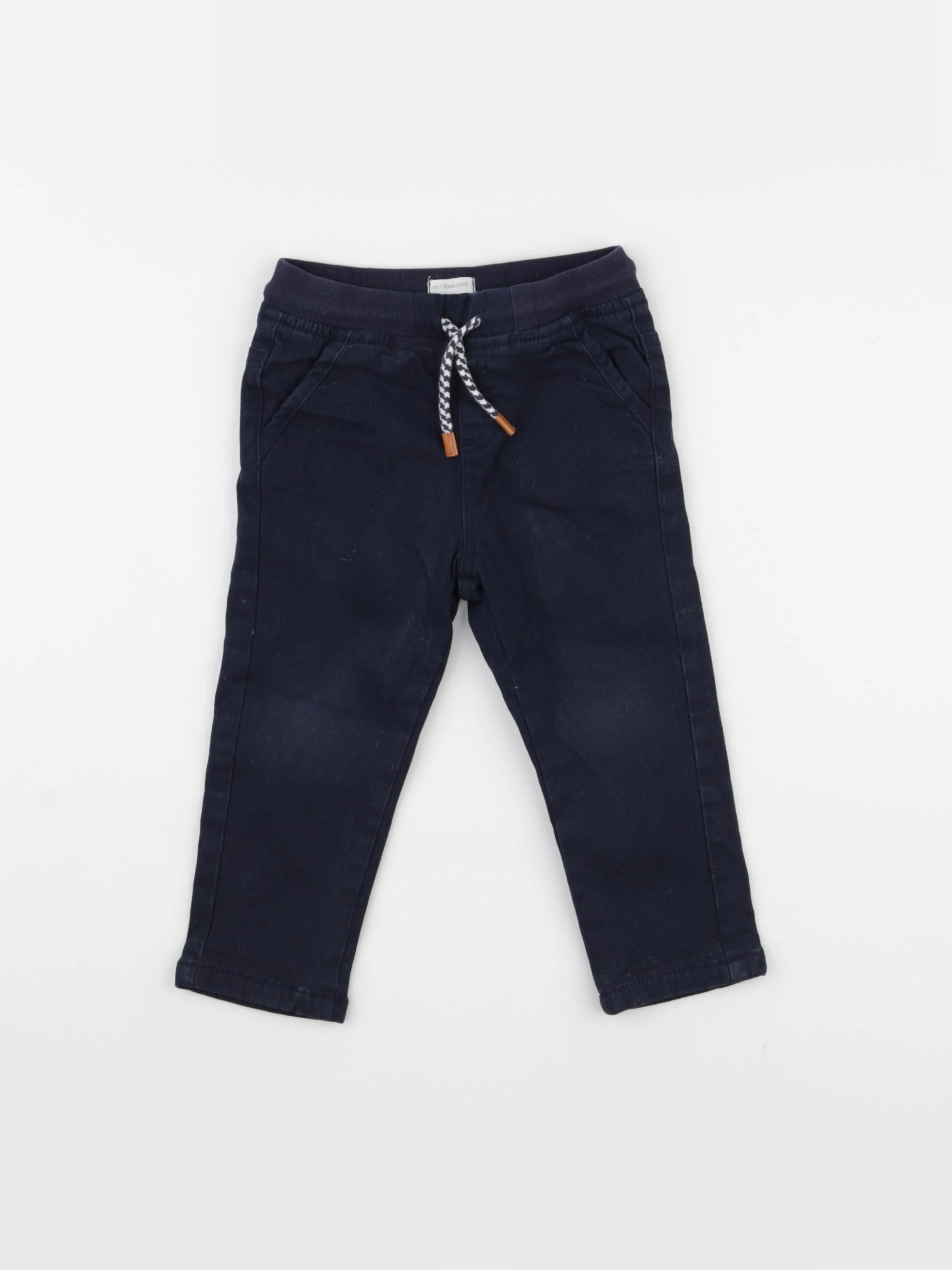 Vertbaudet - pantalon bleu - 2 ans