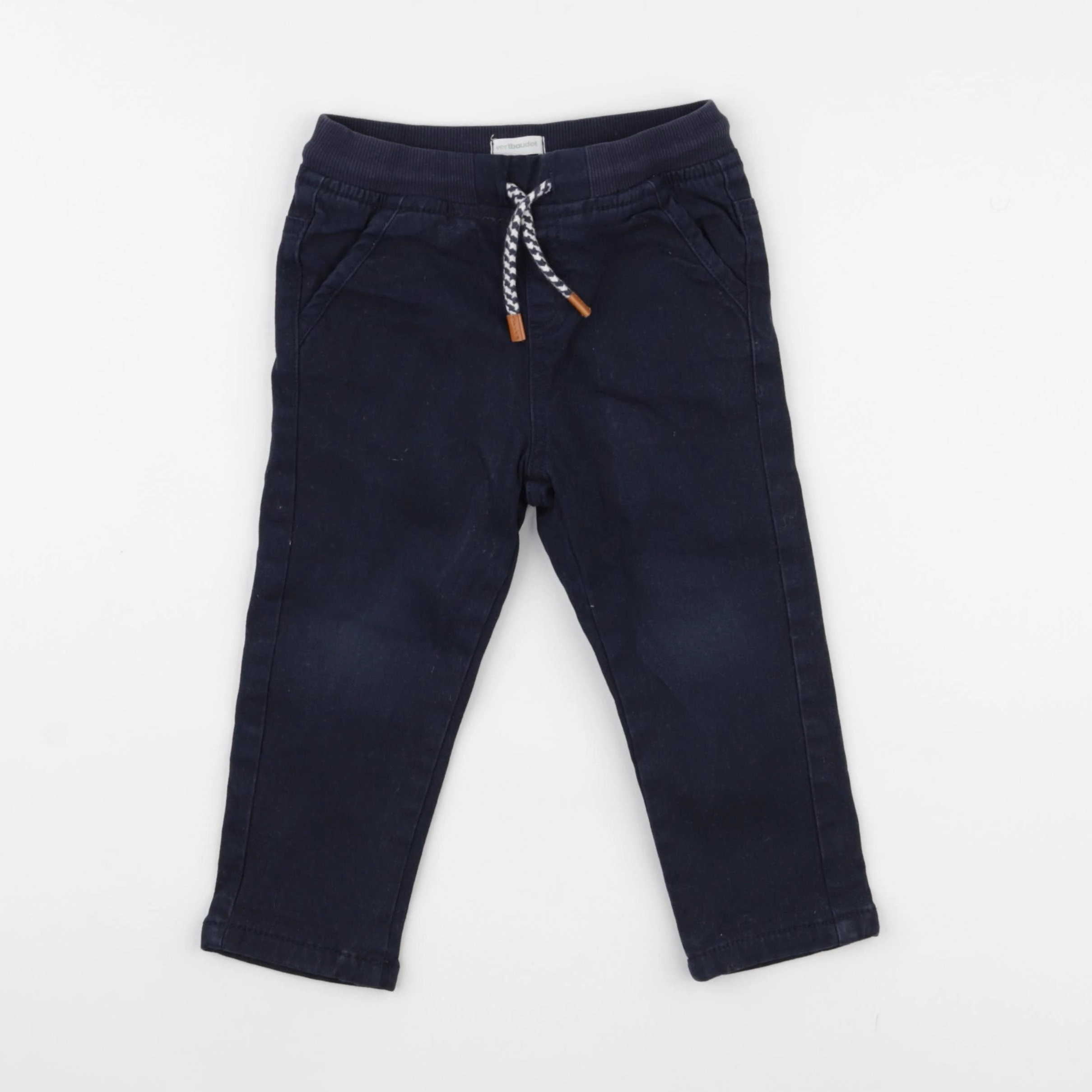 Vertbaudet - pantalon bleu - 2 ans