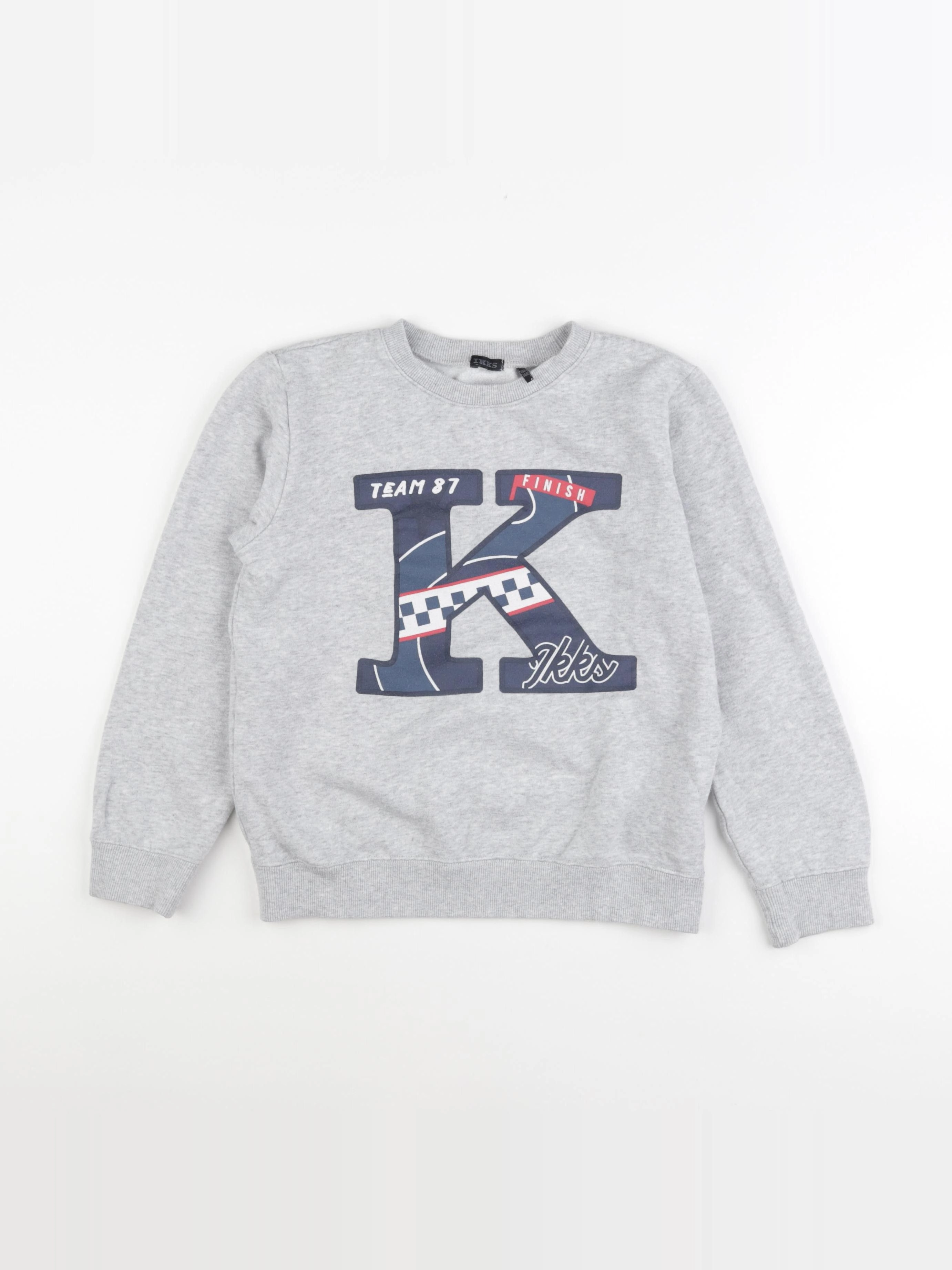 IKKS - sweat gris - 10 ans