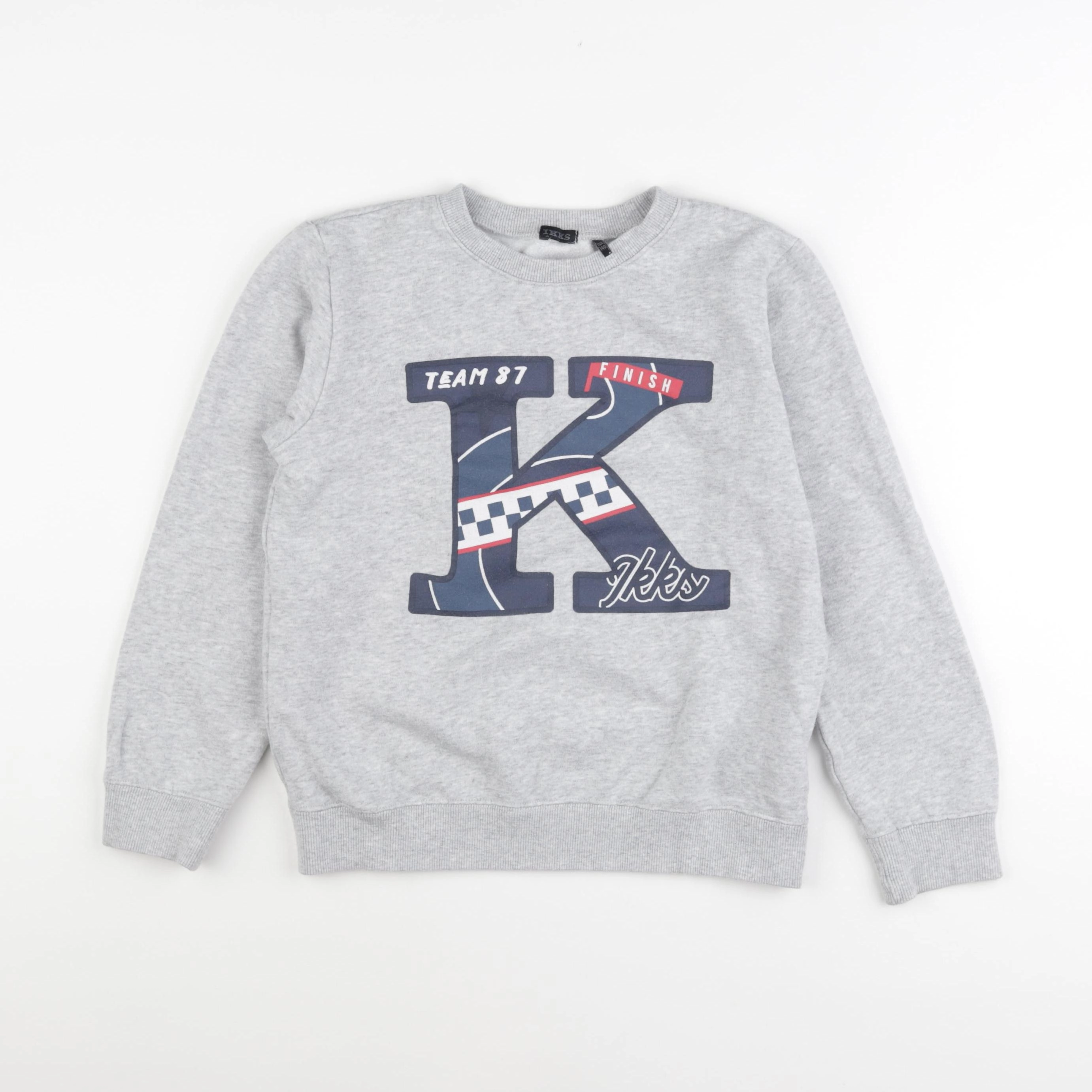 IKKS - sweat gris - 10 ans
