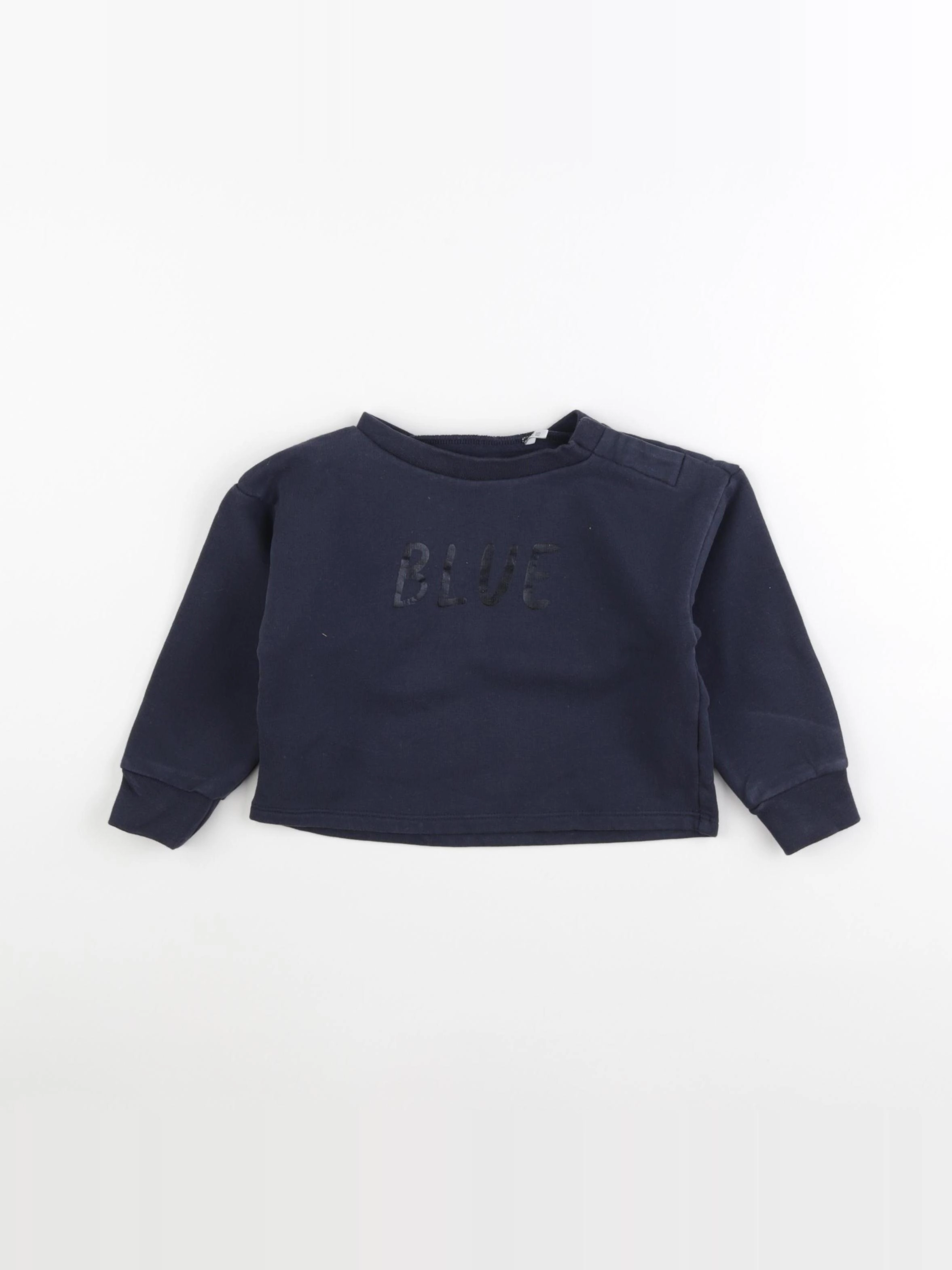 IKKS - sweat bleu - 2 ans