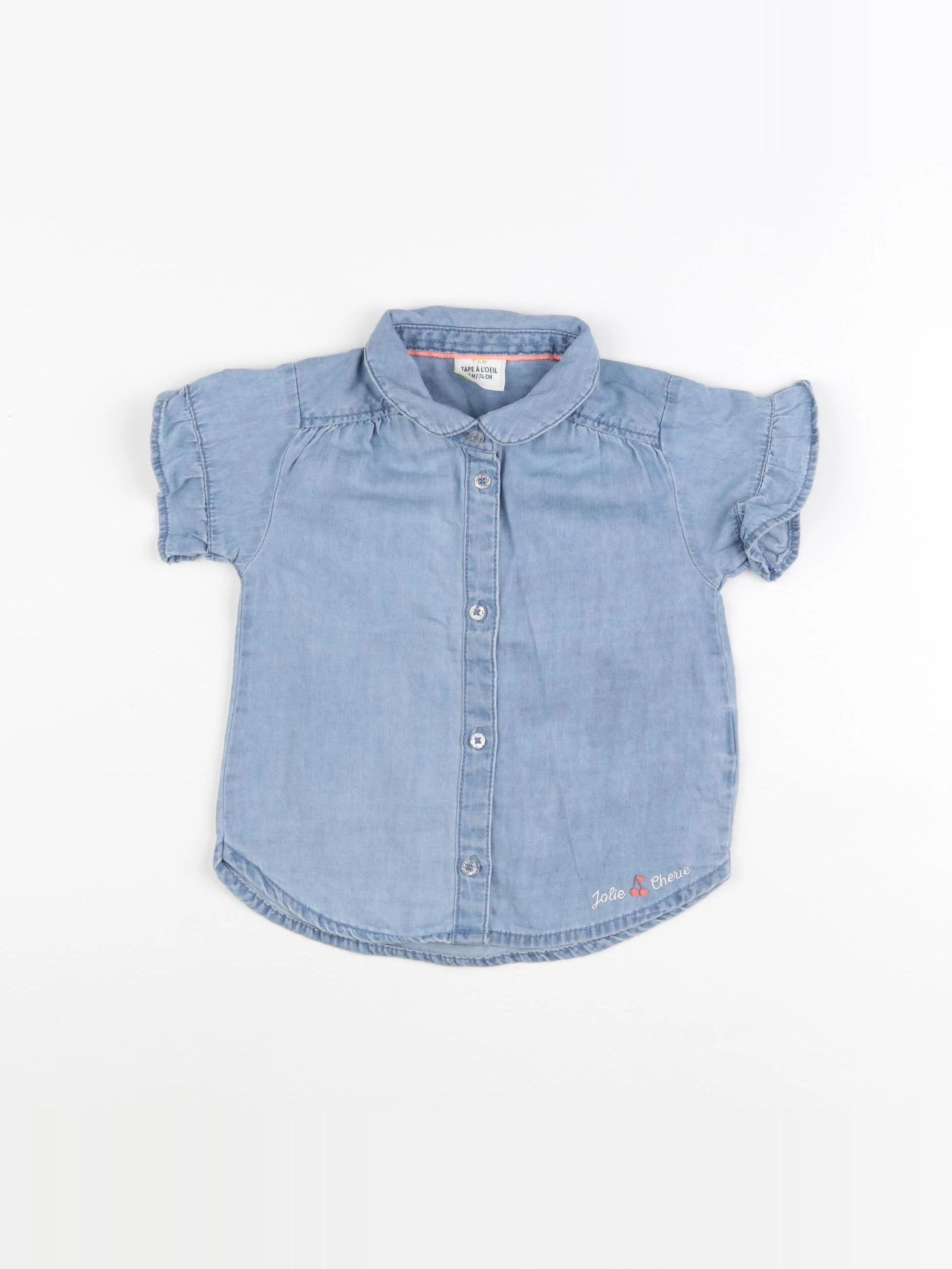 Tape à l'oeil - blouse bleu - 12 mois