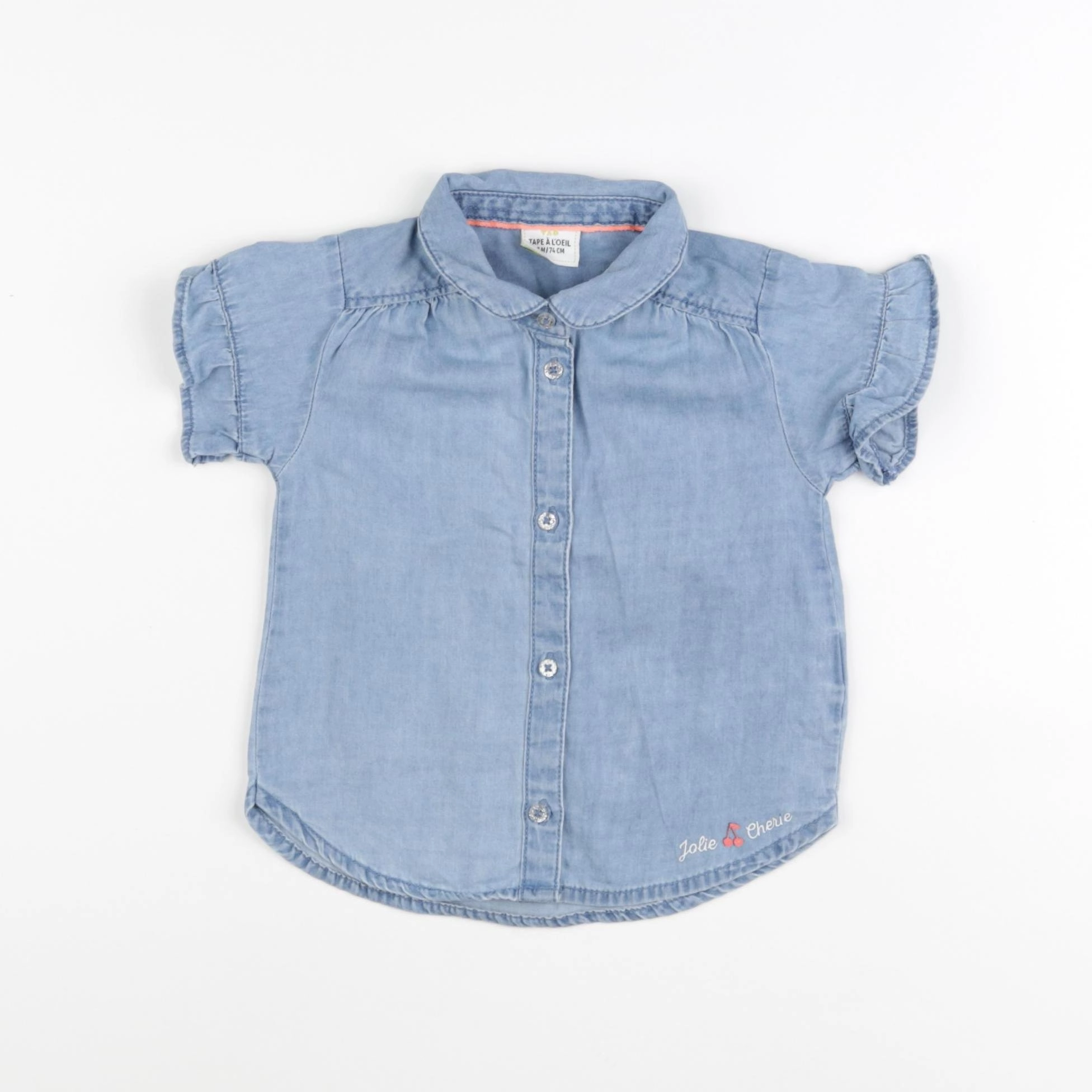 Tape à l'oeil - blouse bleu - 12 mois