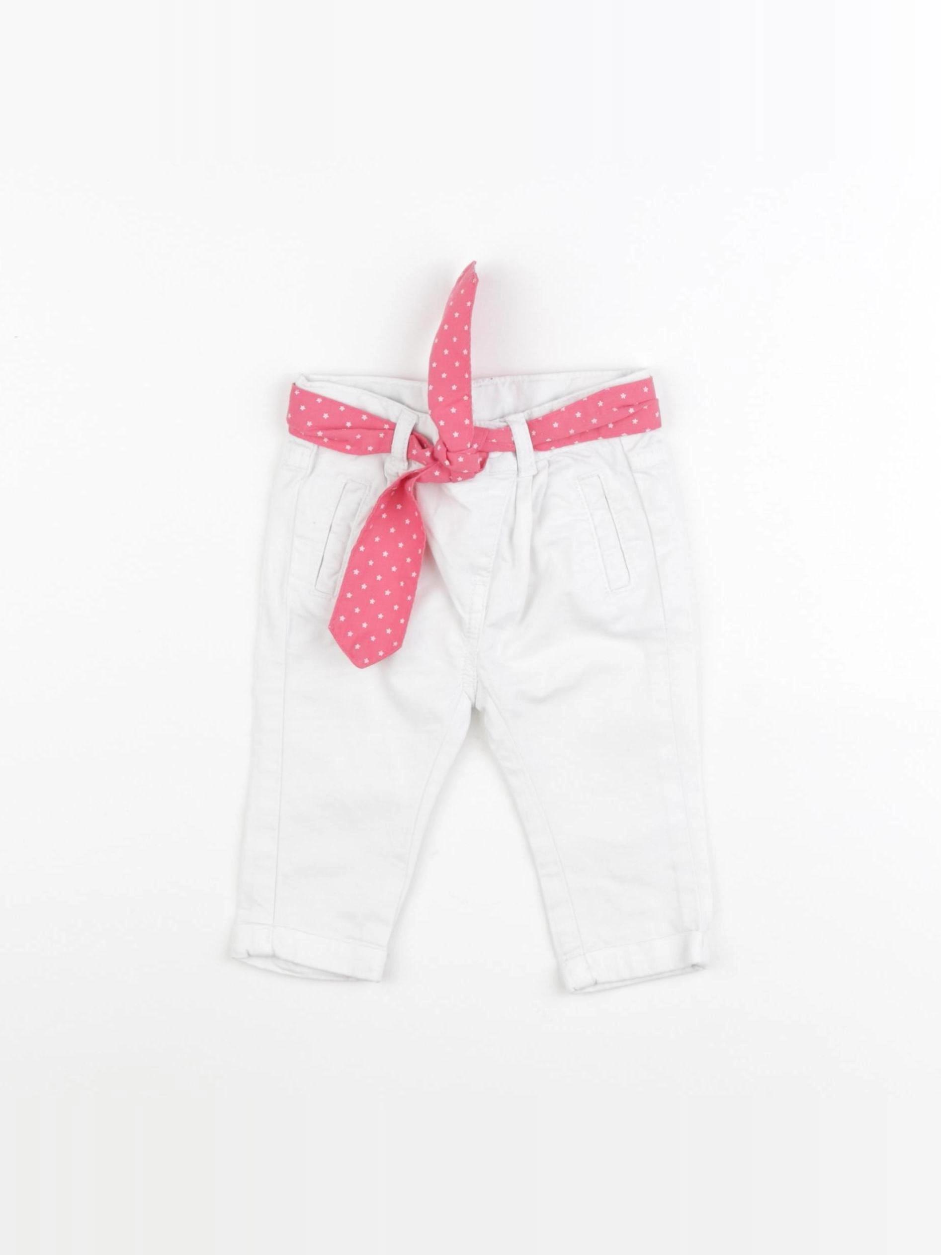 Tape à l'oeil - pantalon blanc - 3 mois