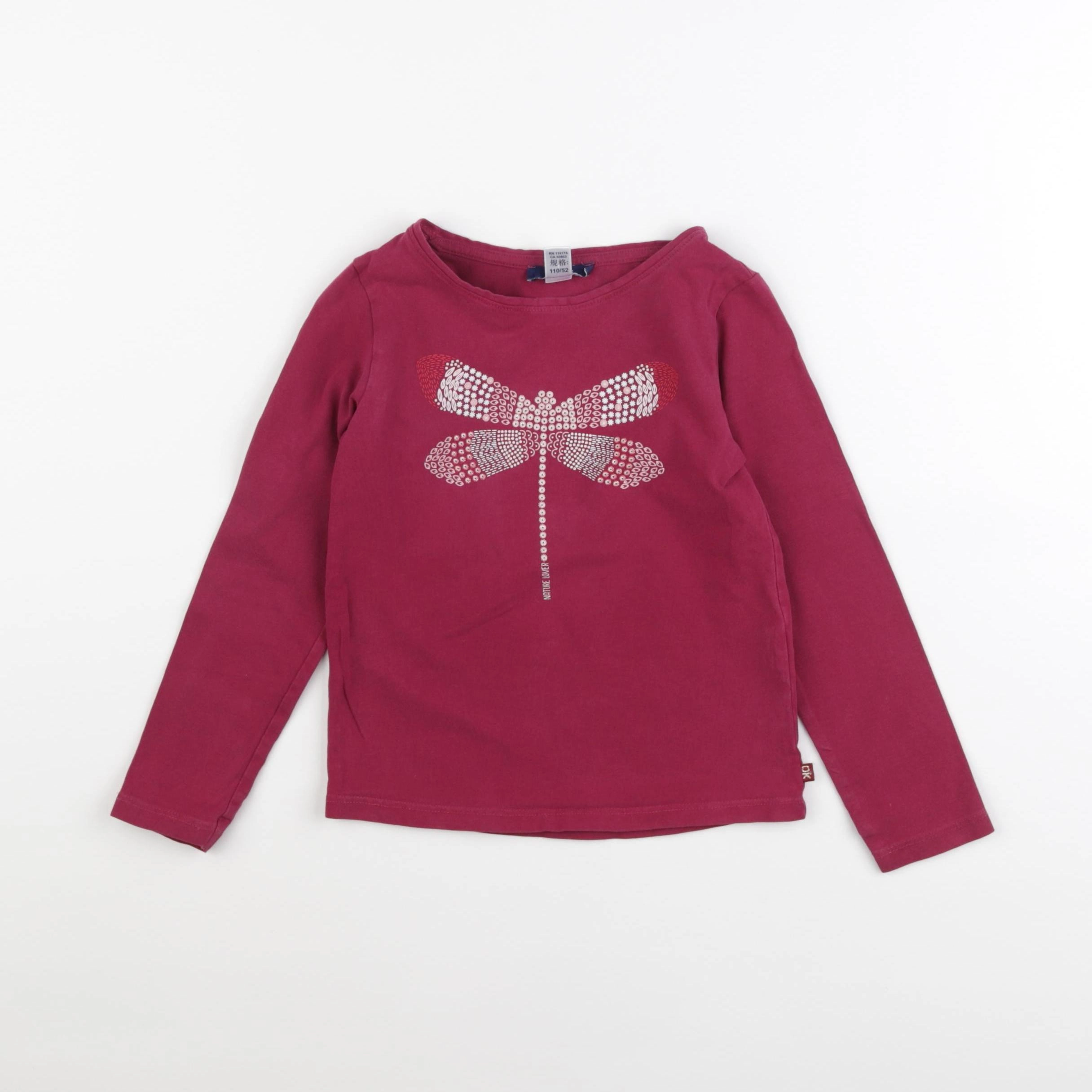 Okaidi - tee-shirt rose - 4 ans