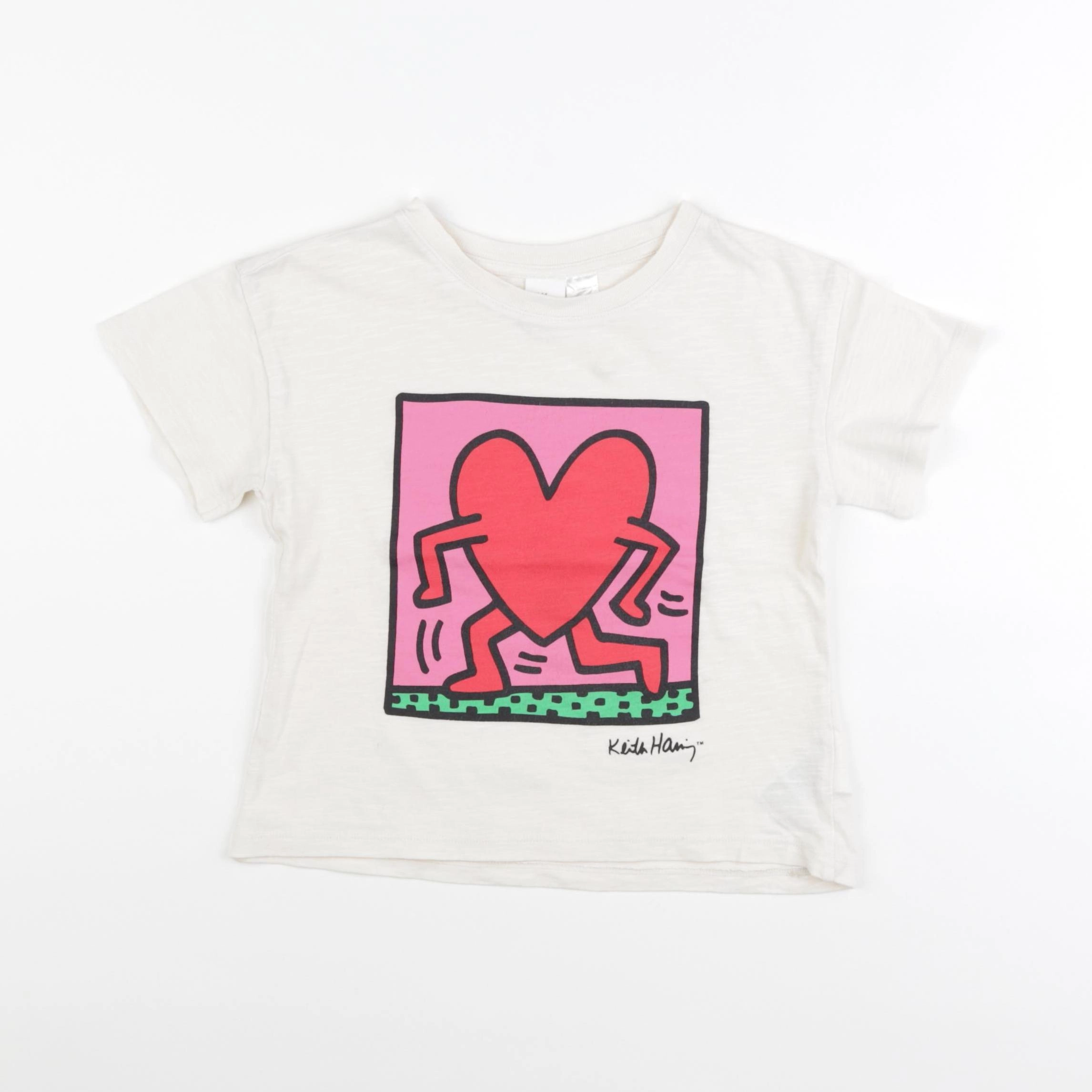 H&M - tee-shirt blanc - 2/3 ans