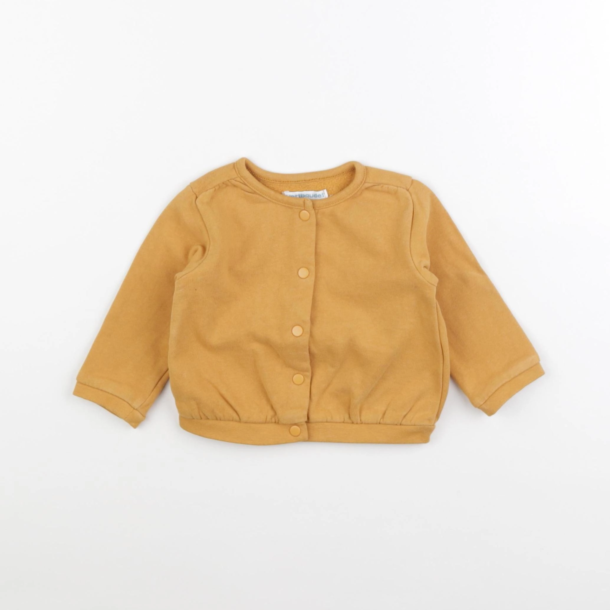 Vertbaudet - gilet jaune - 9 mois