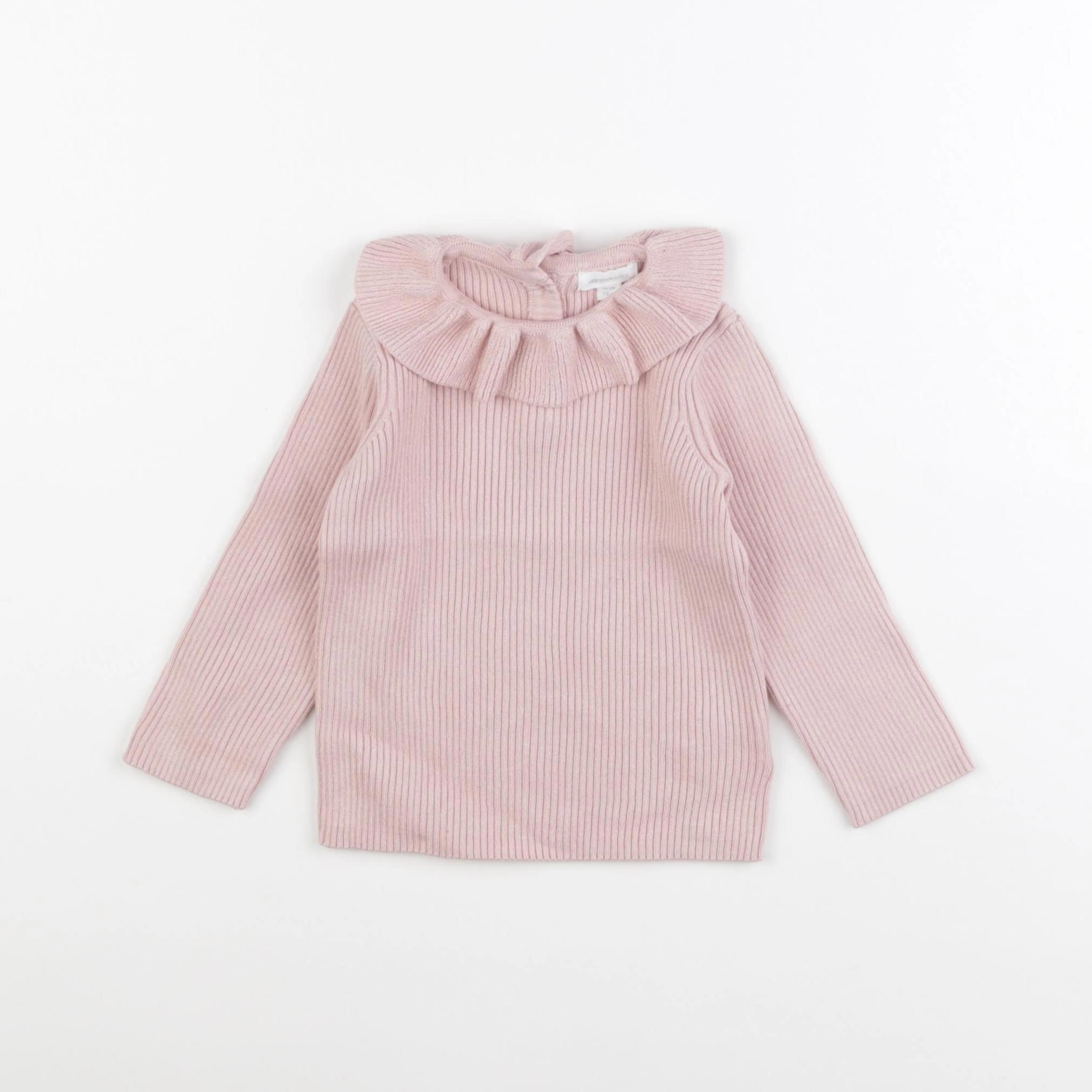 Vertbaudet - pull rose - 12 mois