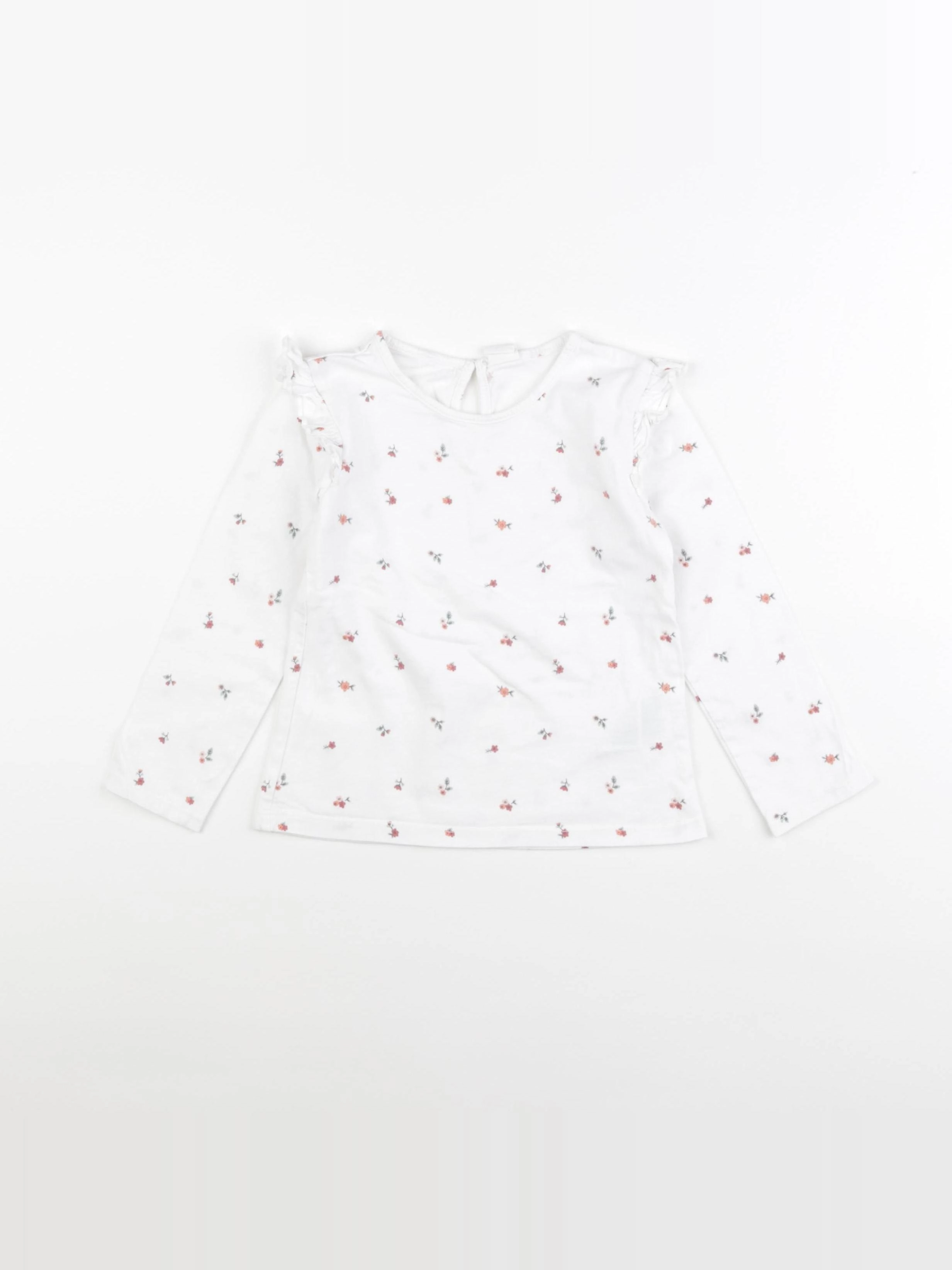 H&M - tee-shirt blanc - 3/4 ans