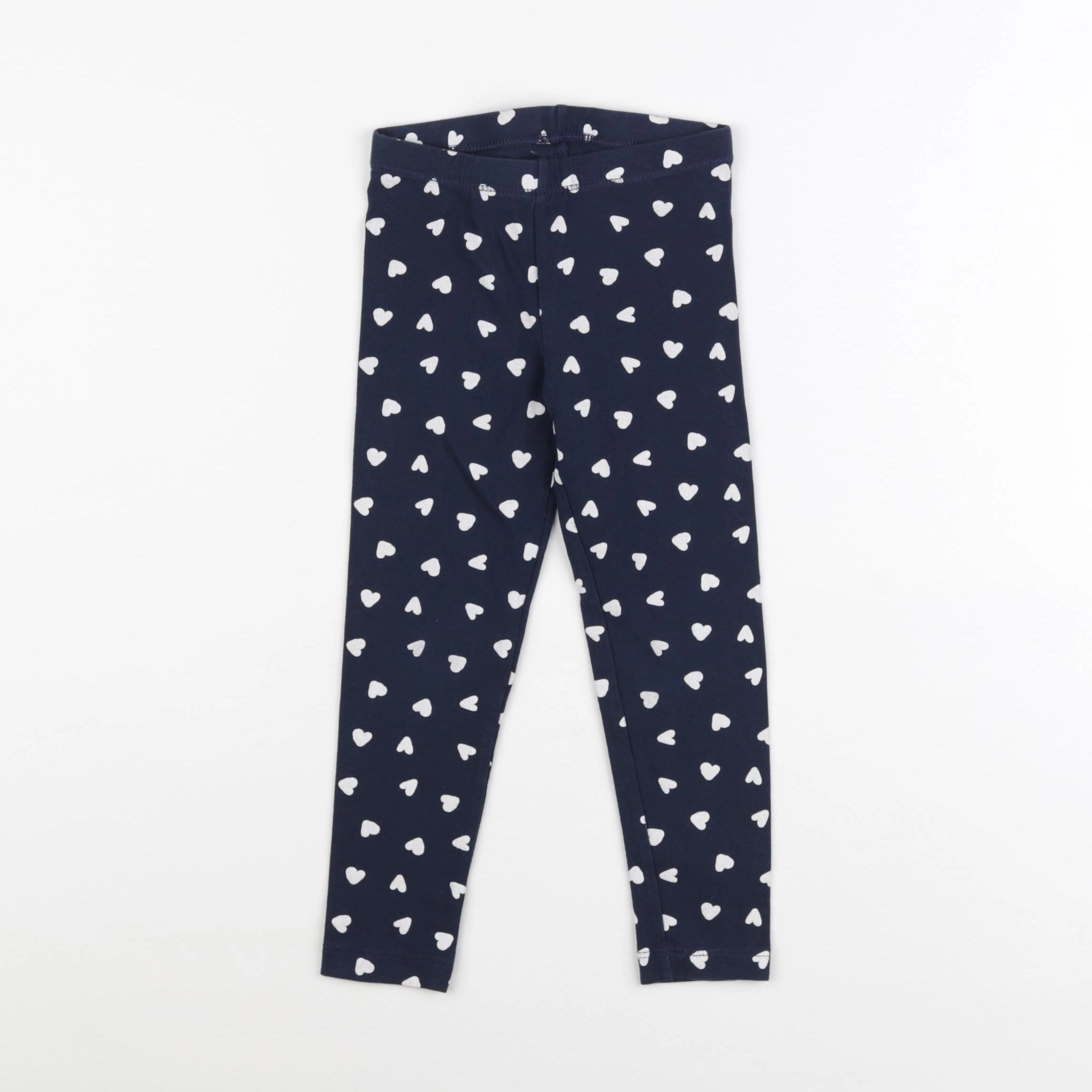 Monoprix - legging bleu - 3 ans