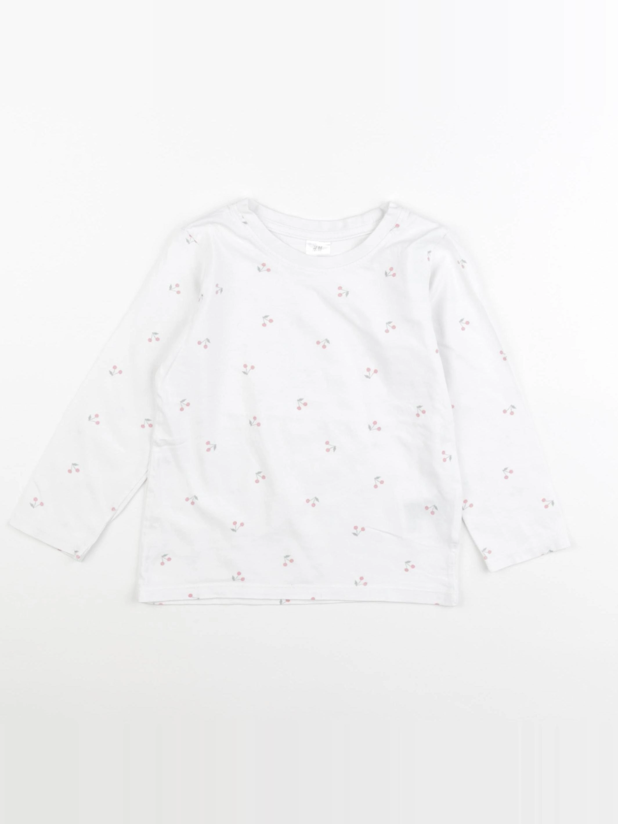 H&M - tee-shirt blanc - 3/4 ans
