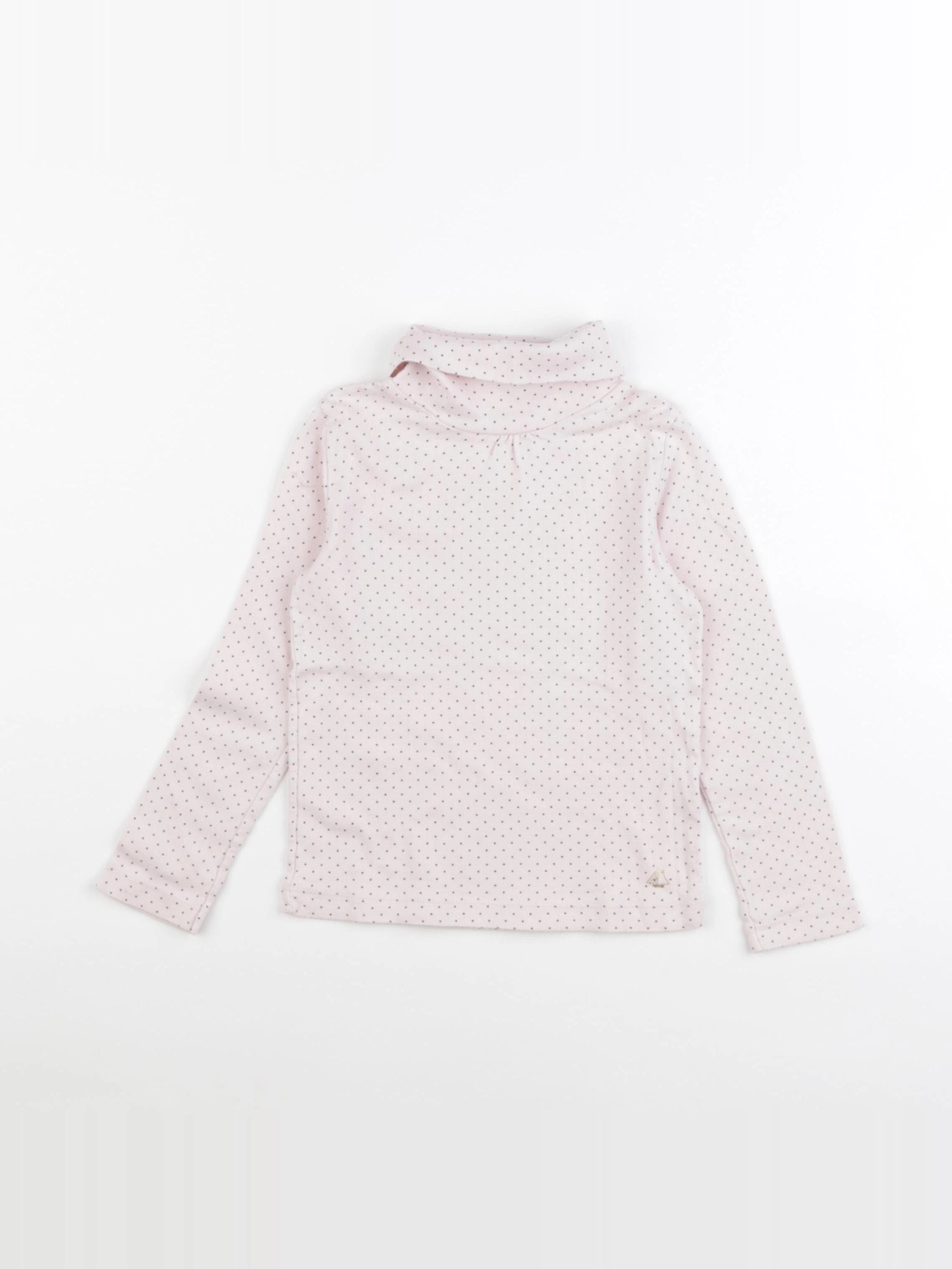 Petit Bateau - sous-pull rose - 5 ans