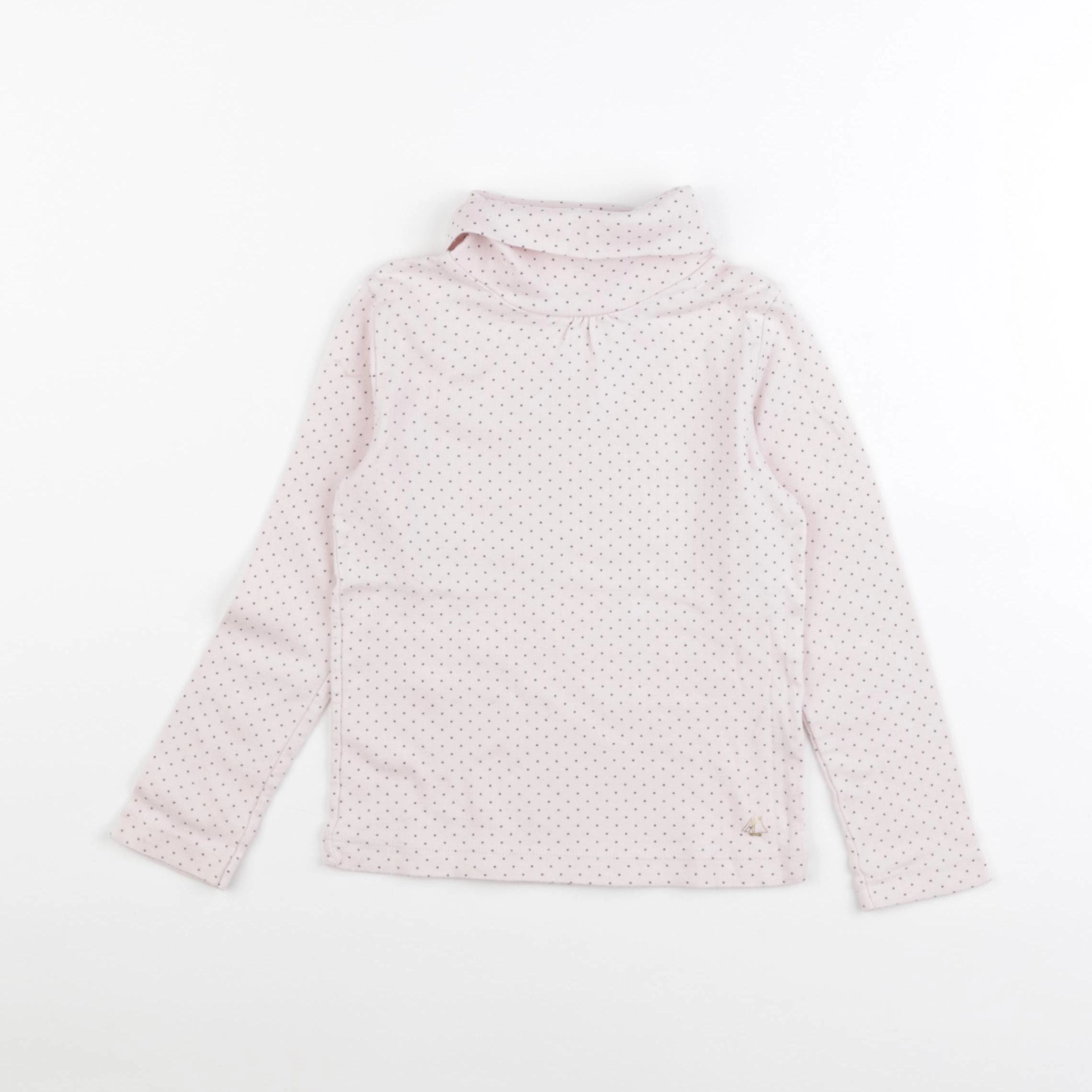 Petit Bateau - sous-pull rose - 5 ans