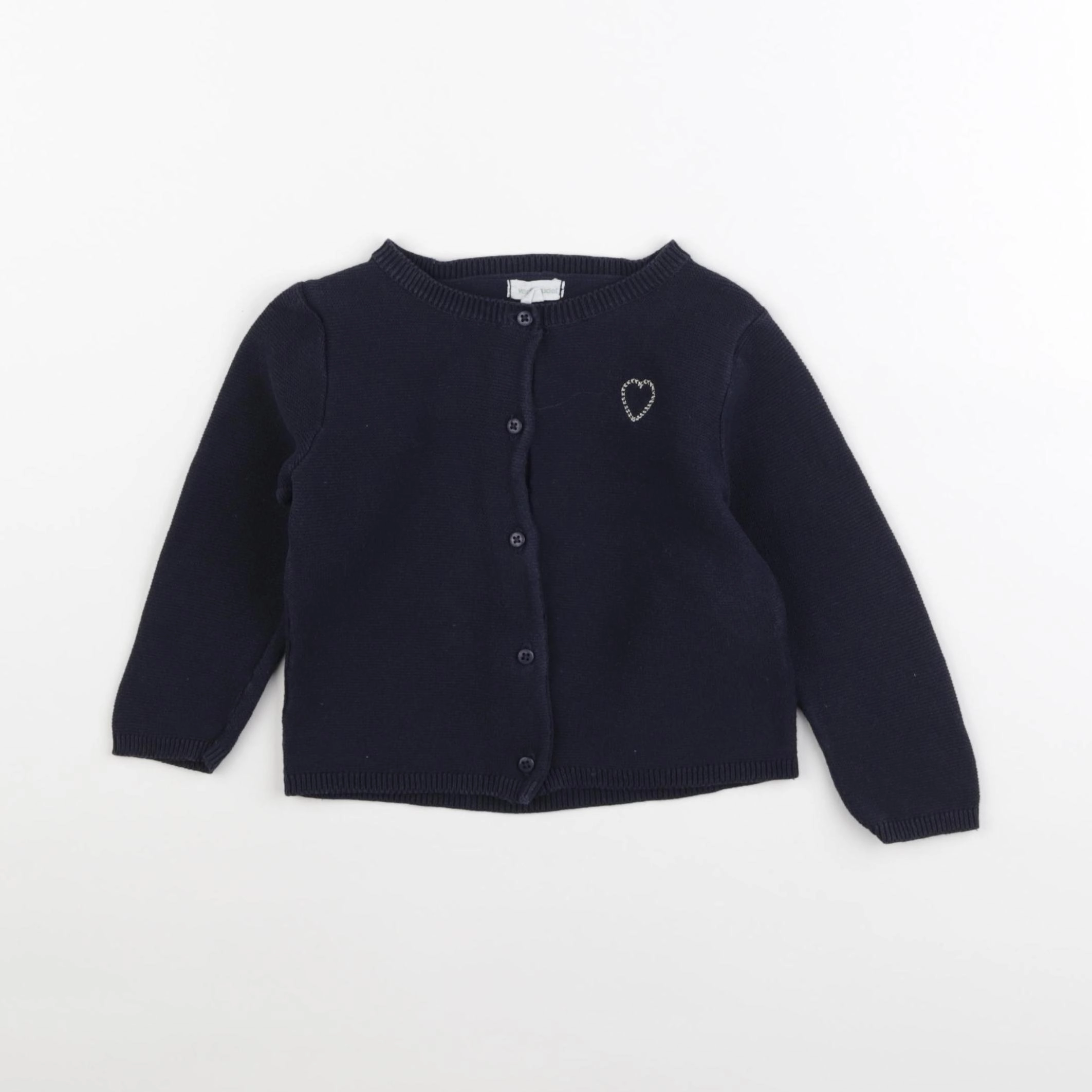 Vertbaudet - gilet bleu - 18 mois