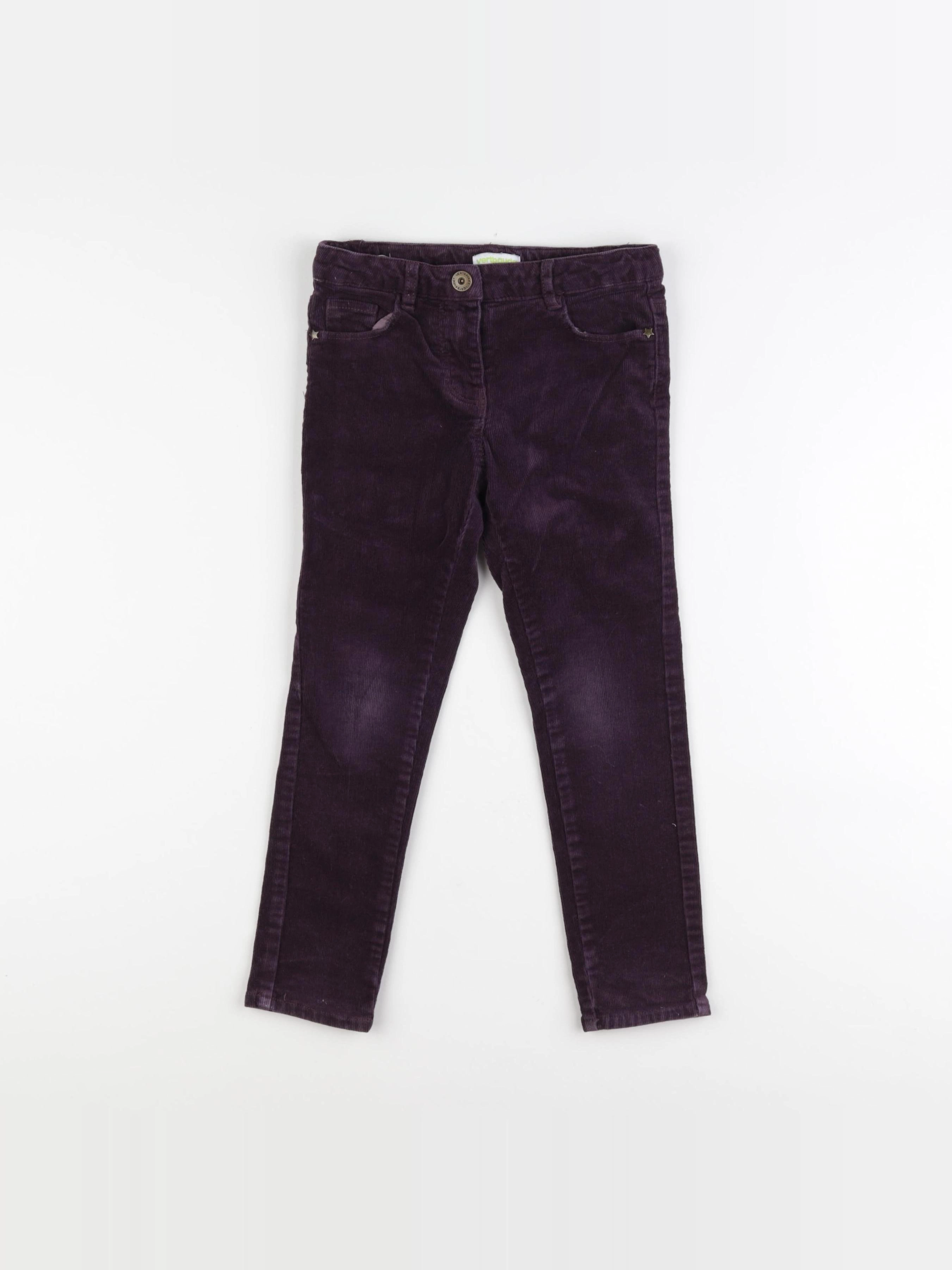 Vertbaudet - pantalon violet - 5 ans