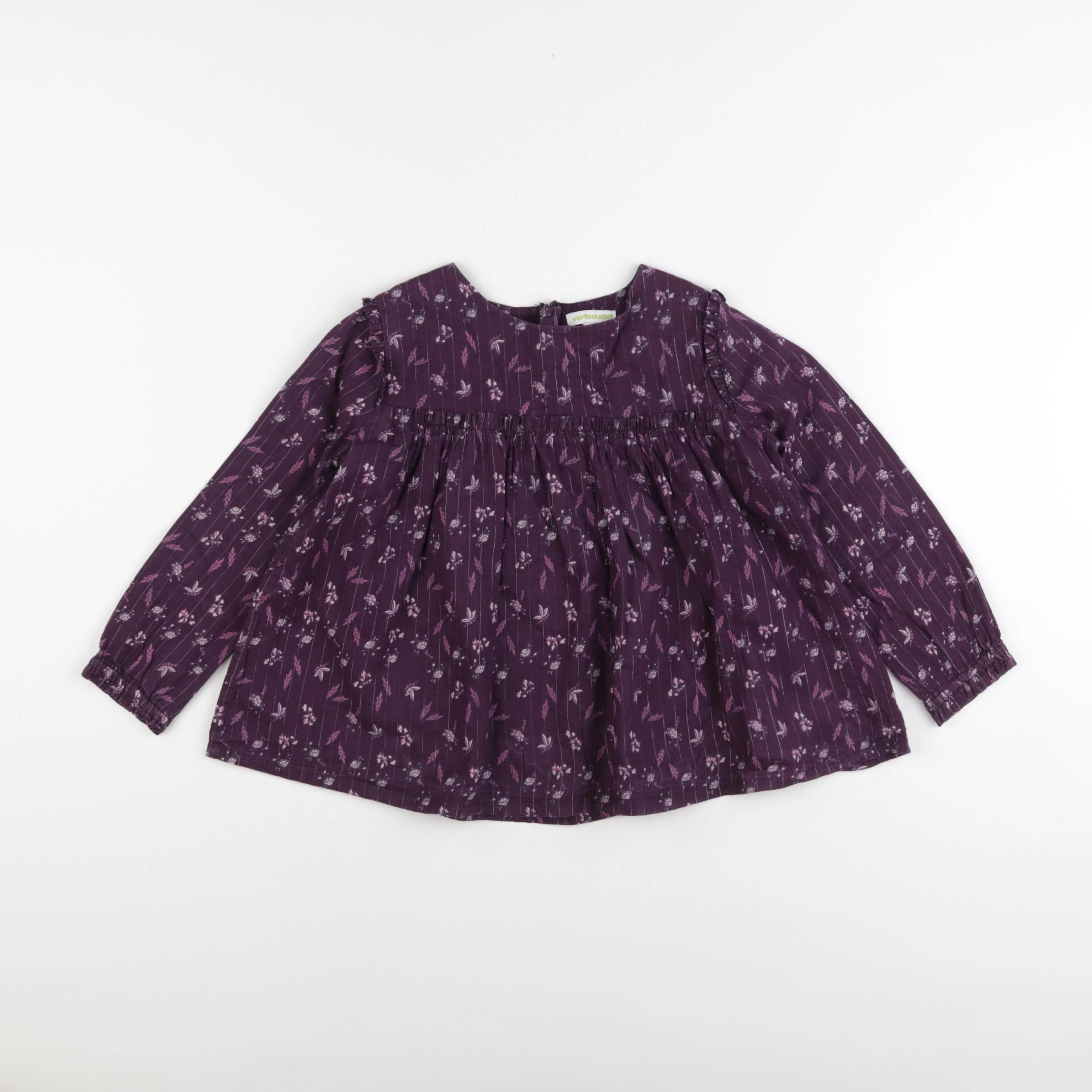 Vertbaudet - blouse violet - 5 ans
