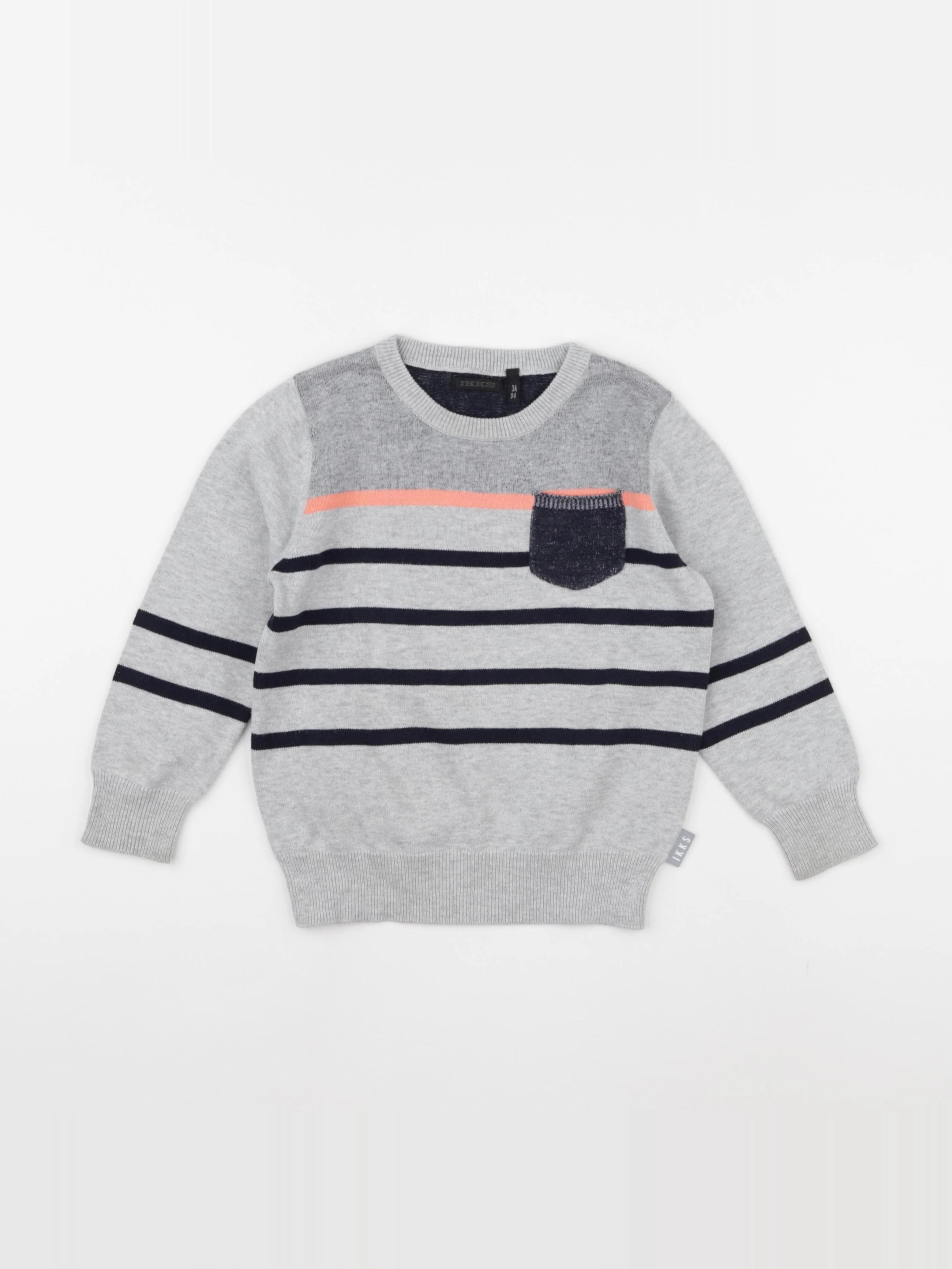 IKKS - pull gris - 3 ans