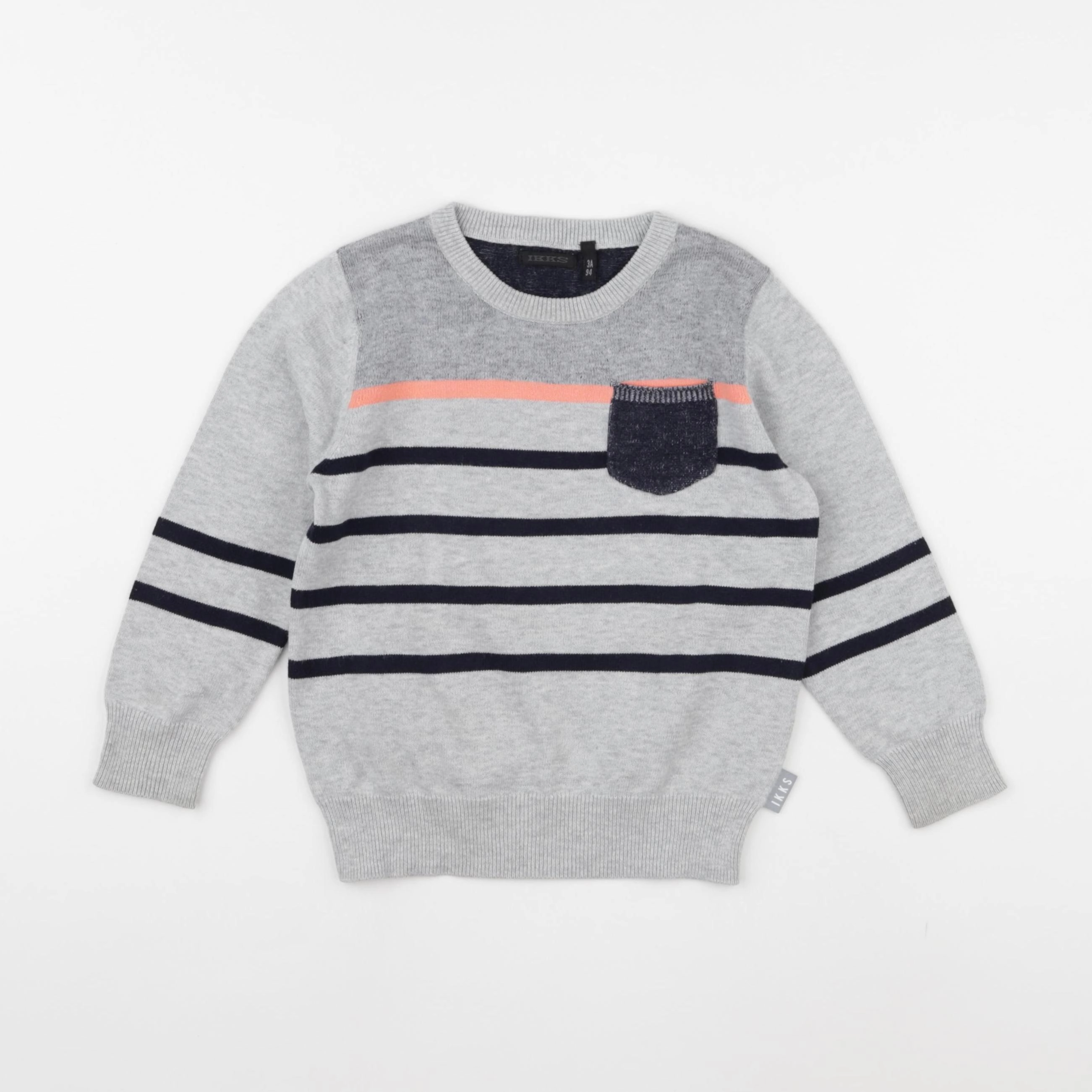 IKKS - pull gris - 3 ans