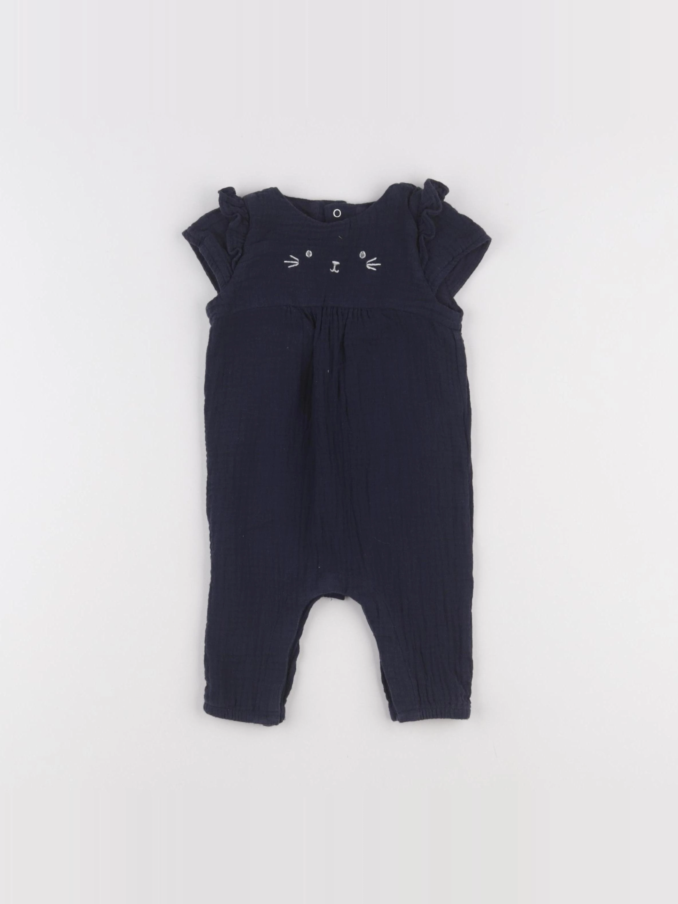 Vertbaudet - combinaison bleu - 3 mois