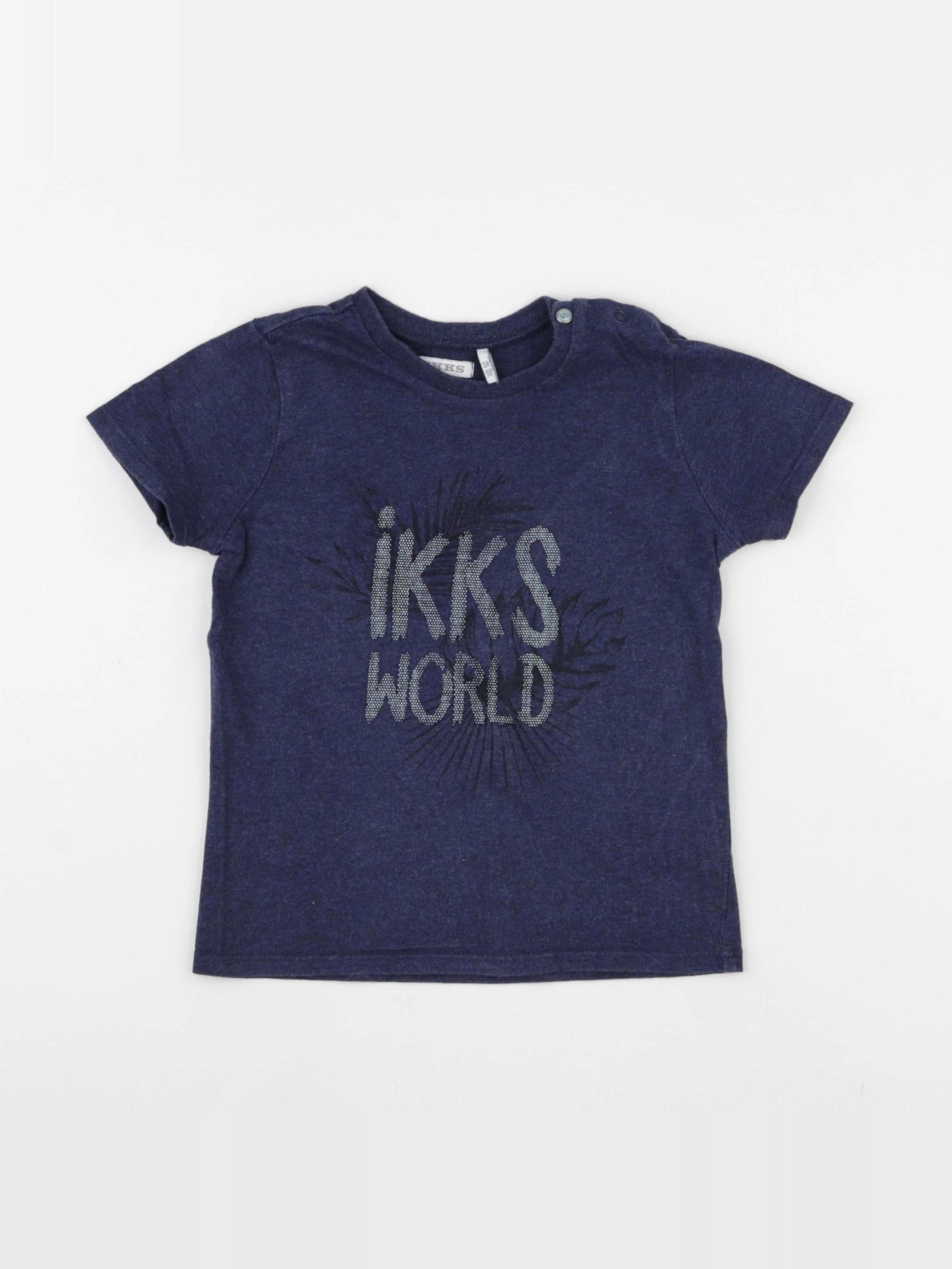 IKKS - tee-shirt bleu - 3 ans