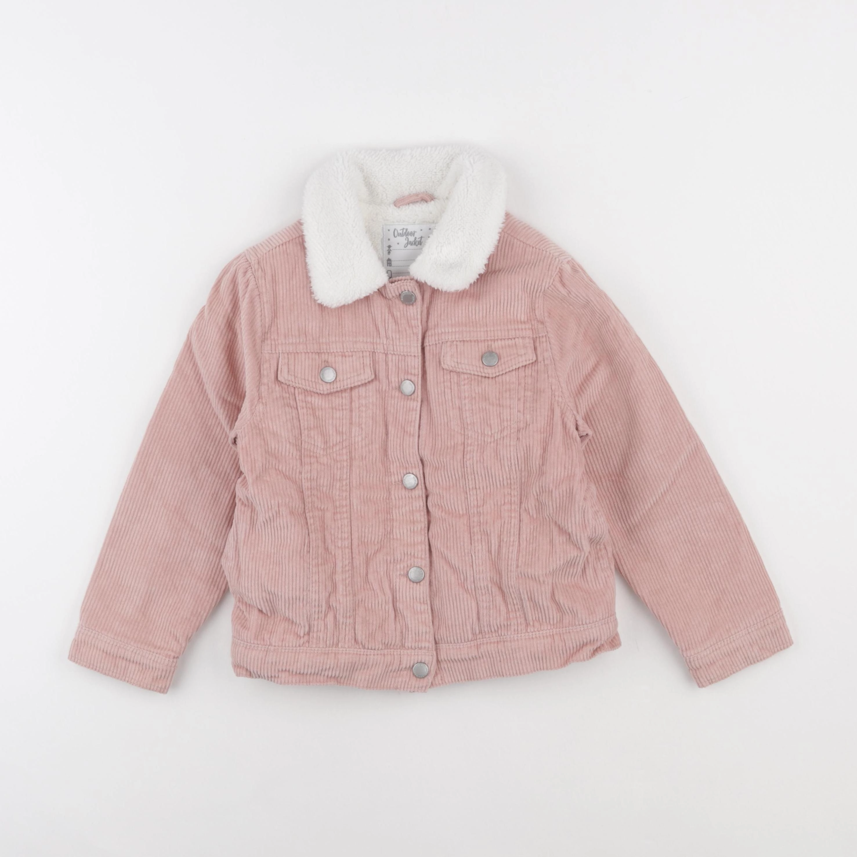 Vertbaudet - veste rose - 7 ans